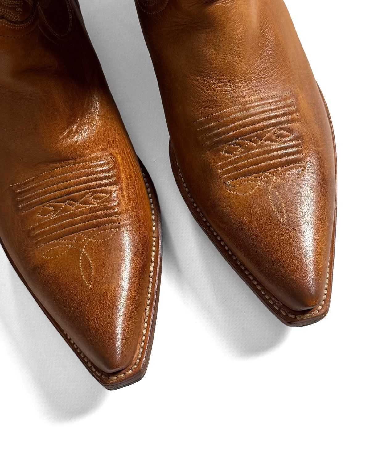Buffalo London Vintage Buffalo Leather Western Biker Cowboy Boots EU 40 Size US 7 / EU 40 - 3 Thumbnail