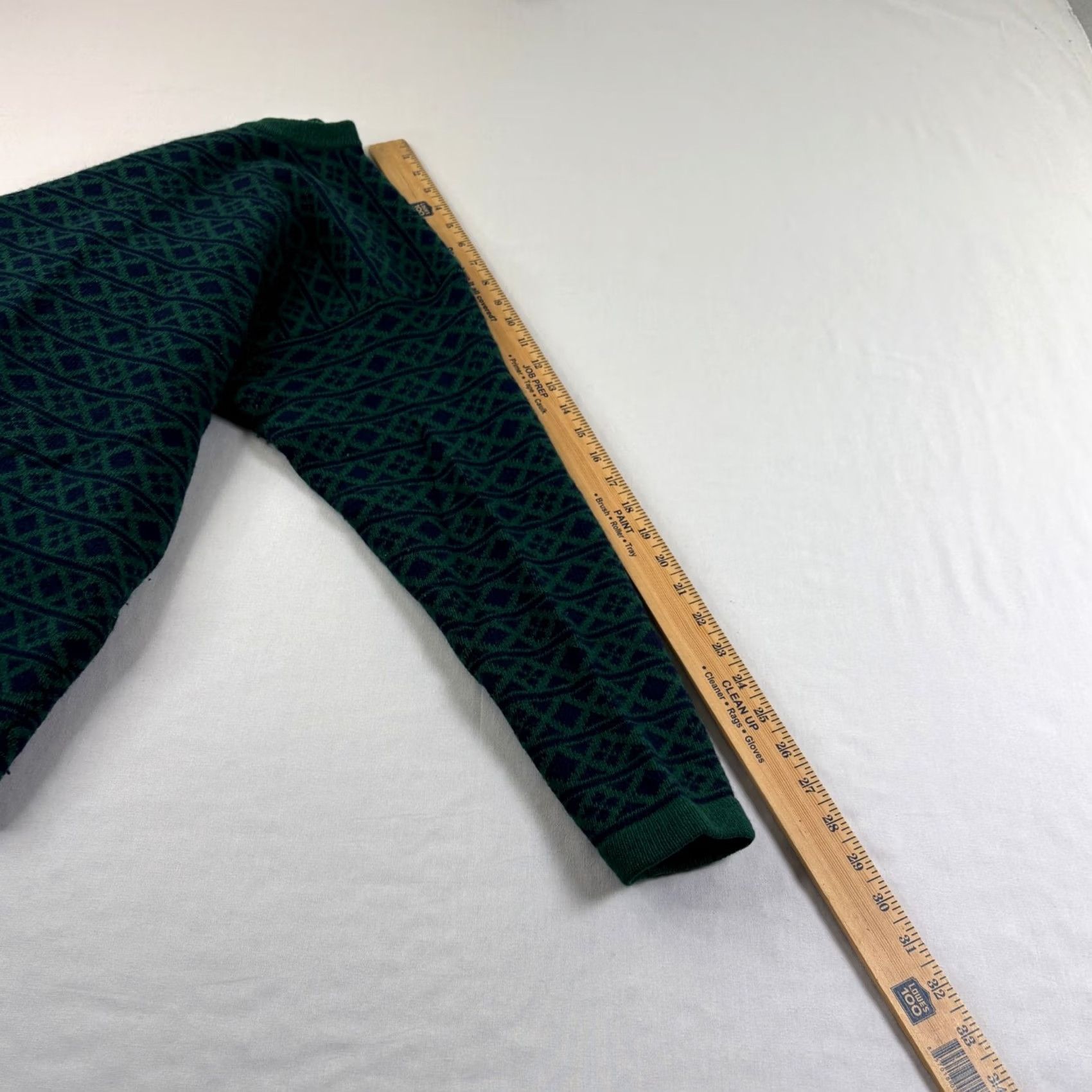 Gap VINTAGE GAP Wool Sweater Mens M Green Blue Fair Isle Crew Neck Pullover Size US M / EU 48-50 / 2 - 5 Thumbnail