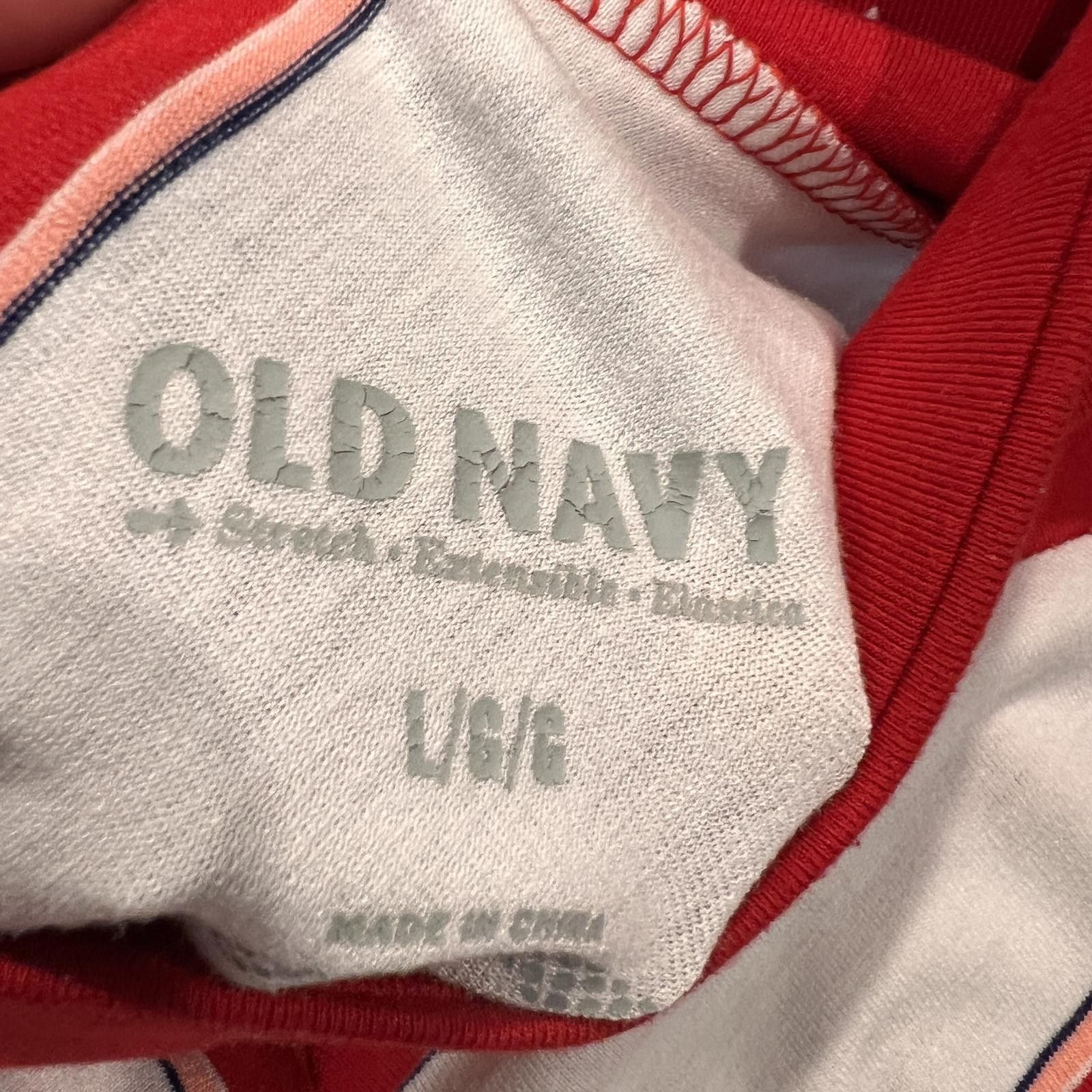 Old Navy Old Navy Red and White Striped Women's Skirt Size L/G Size 36" / US 14 / IT 50 - 3 Thumbnail