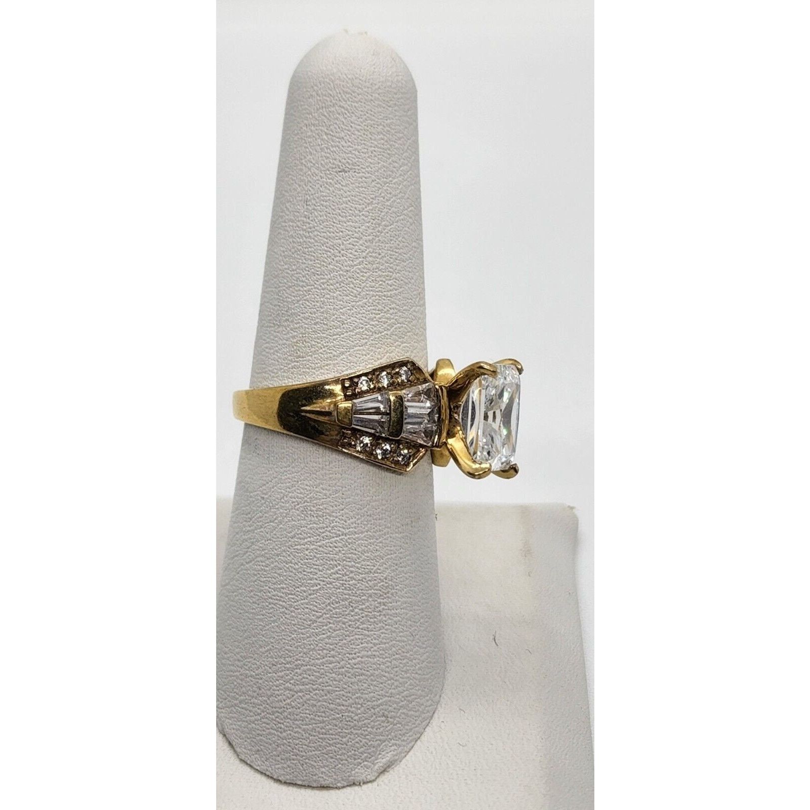Owner Operator 925 Sterling silver with CZ ring size 7.5 Size ONE SIZE - 2 Thumbnail