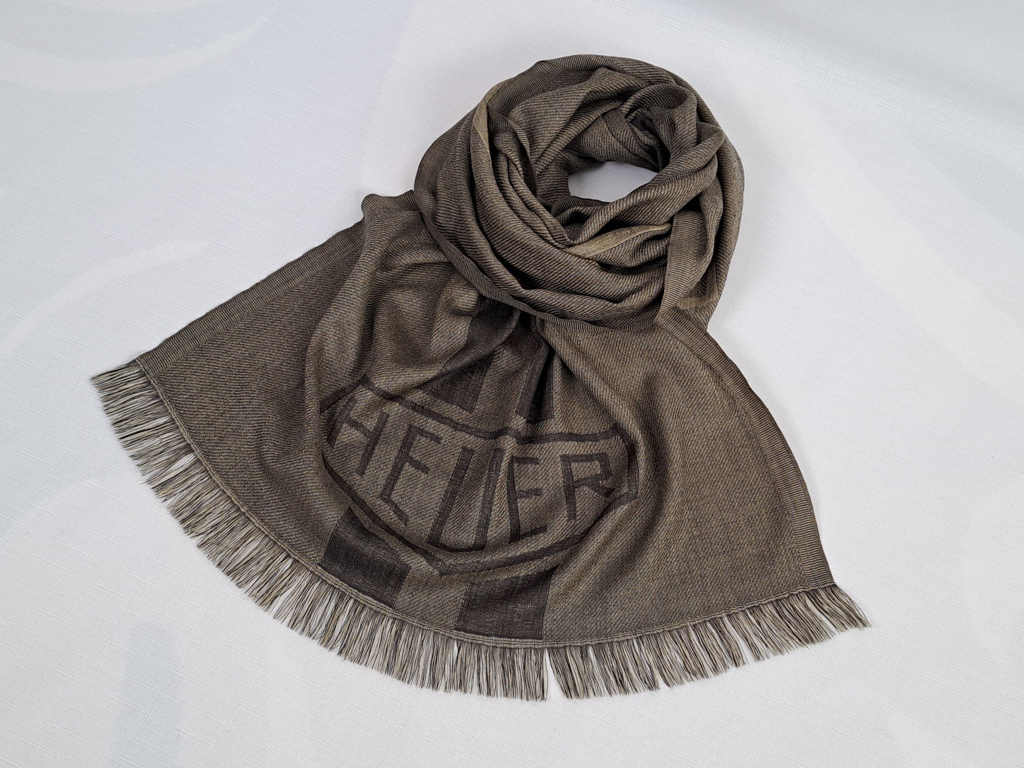 Tag Heuer Rare TAG HEUER big logo 100% wool luxury scarf. Size ONE SIZE - 2 Thumbnail