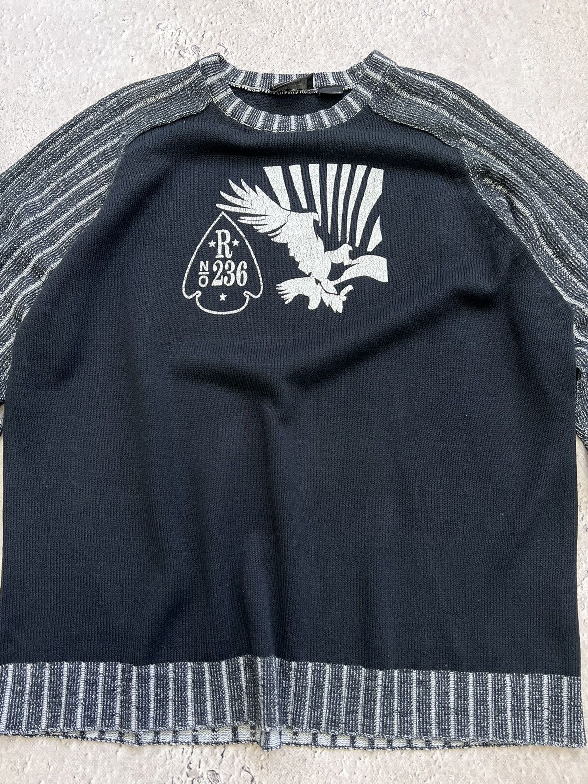 Diesel × Japanese Brand VINTAGE DIESEL Y2K RIPPED DISTRESSED PUNK SWEATER Size US M / EU 48-50 / 2 - 7 Thumbnail