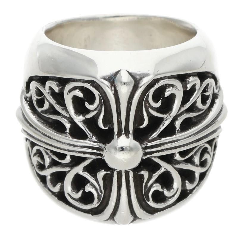 Chrome Hearts Chrome Hearts Pavé Diamond Classic Oval Cross Ring