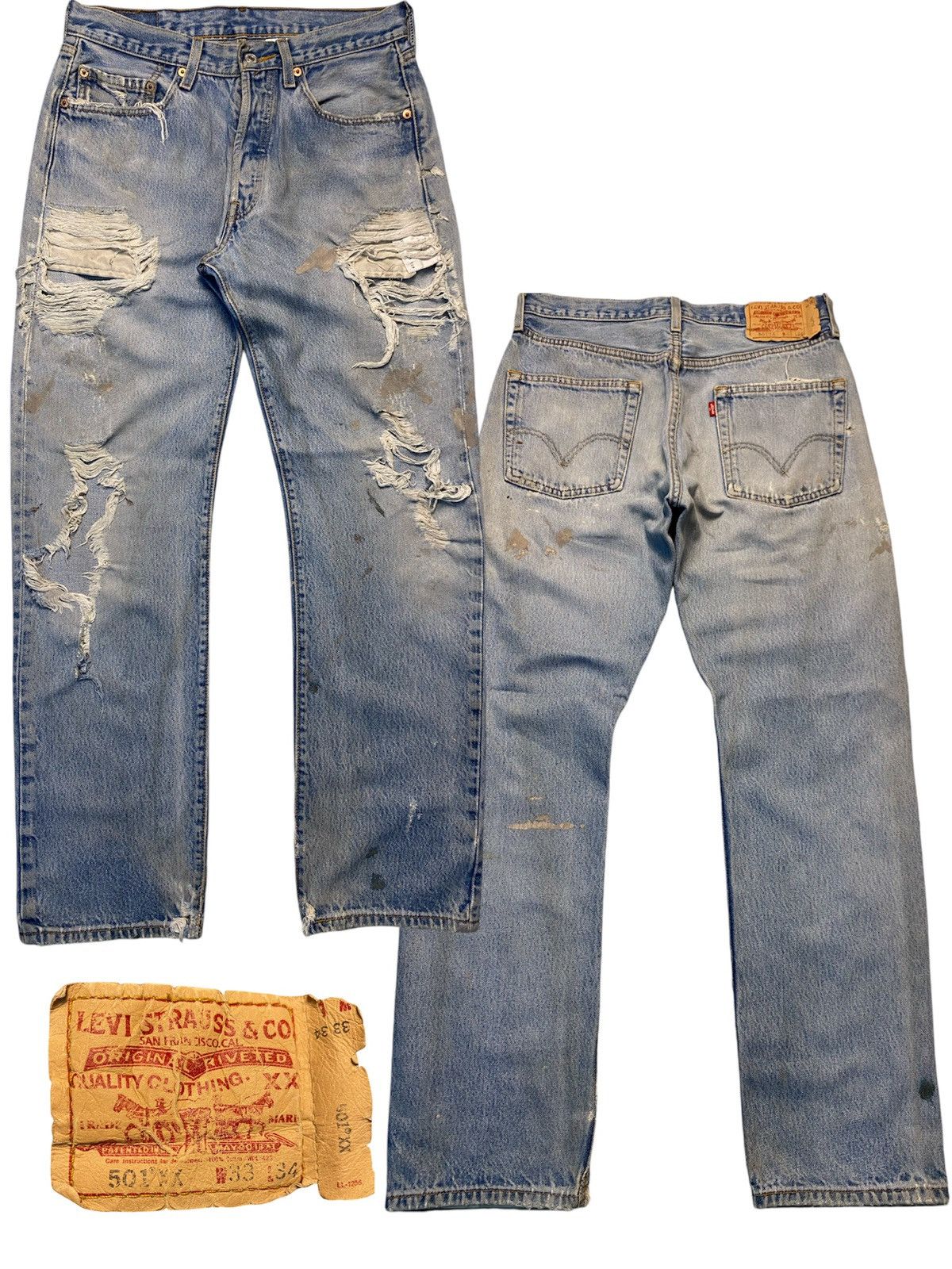 Vintage Levis 501 Size US 33 - 1 Thumbnail