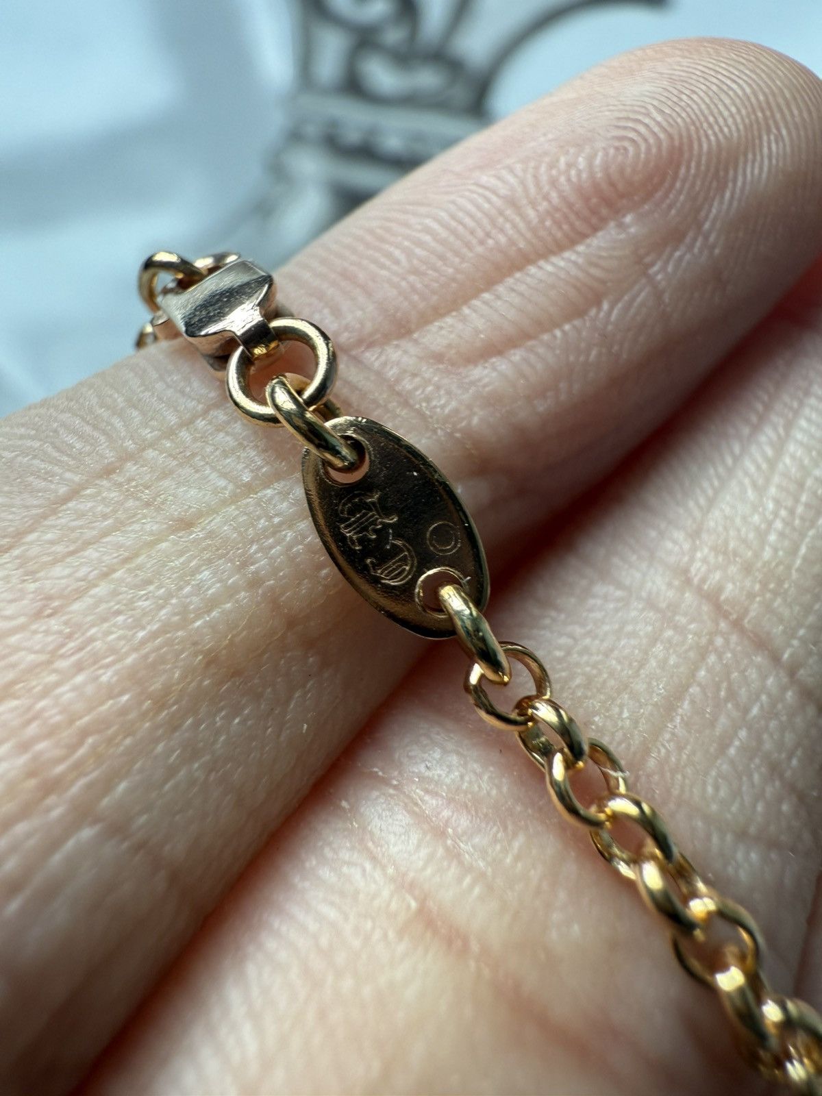 Chrome Hearts 🔥Chrome Hearts Yellow Gold Safety Pin w/Diamond Necklace🔥 Size ONE SIZE - 5 Thumbnail