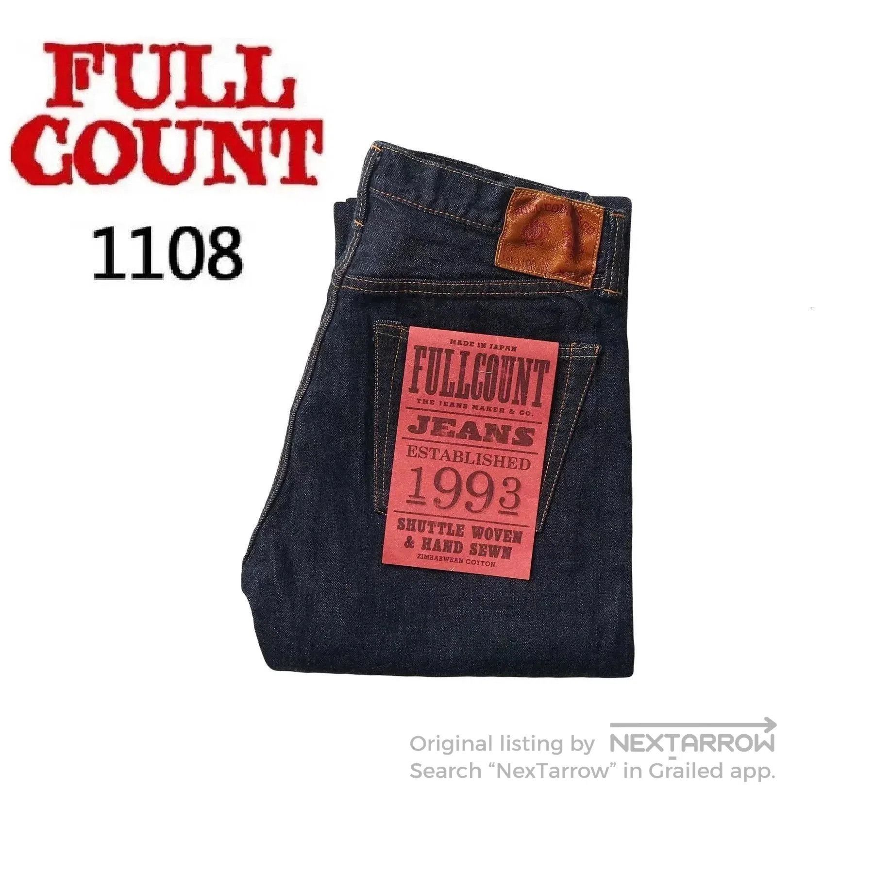 Full Count & Co. Slim Straight Zimbabwe Cotton Jeans. Size US 31 - 1 Thumbnail