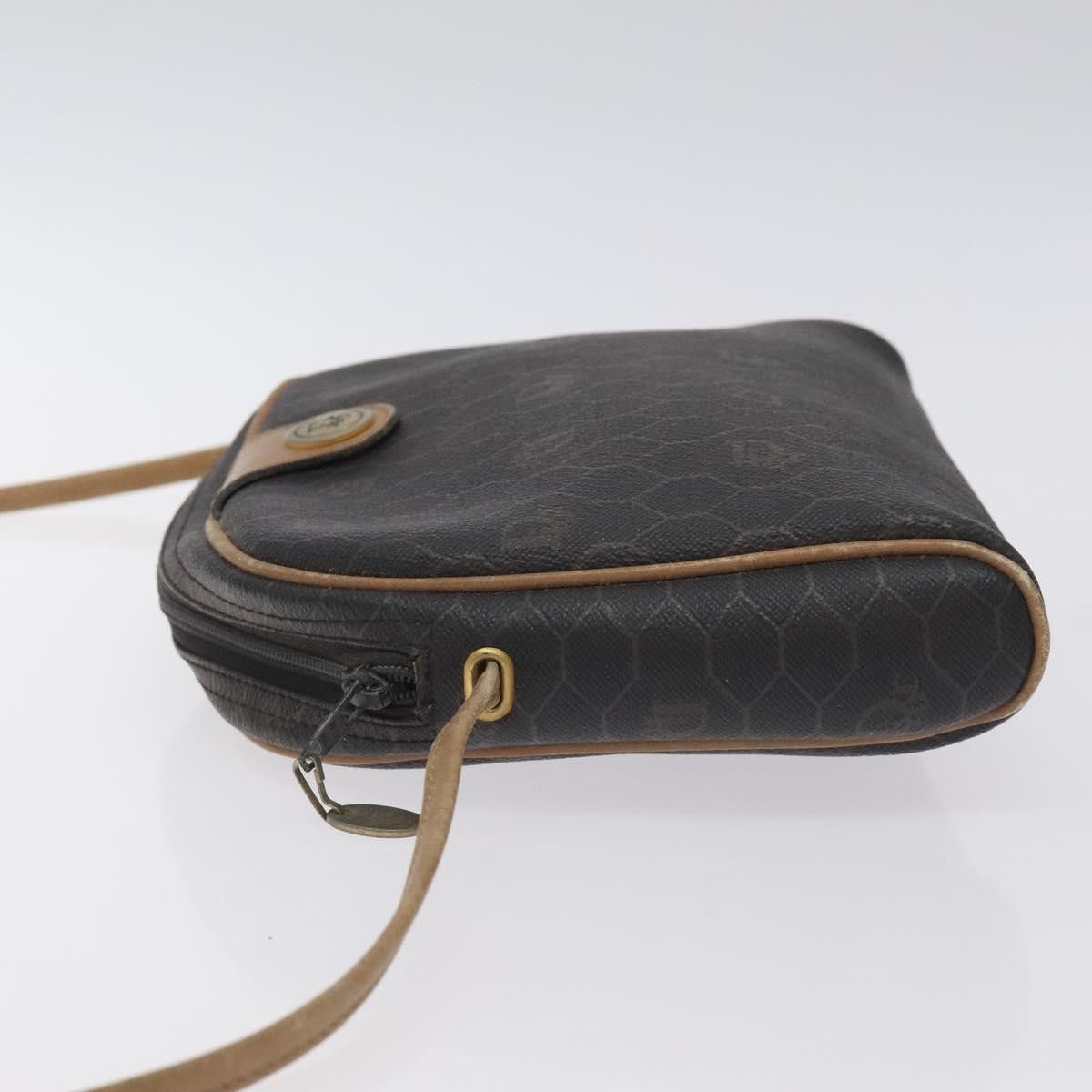 Dior DIOR Honeycomb Canvas Shoulder Bag Pvc Leather Black Gold Size ONE SIZE - 5 Thumbnail