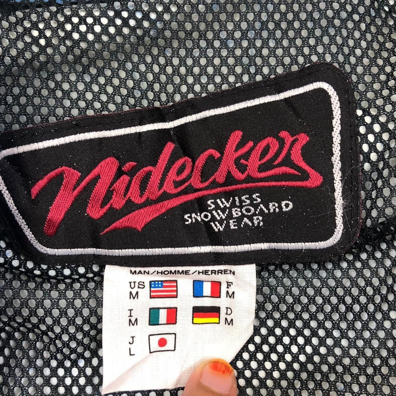 Vintage Vintage NIDECKER SWISS SNOWBOARD Wear Blue Jacket Parka Size US L / EU 52-54 / 3 - 5 Thumbnail