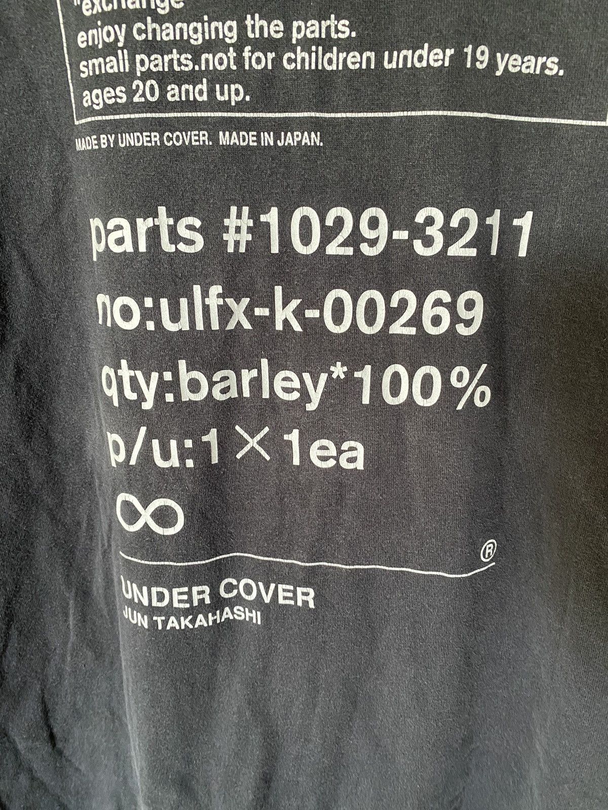 Undercover AW1998 Undercover caretag logo shirt Size US L / EU 52-54 / 3 - 6 Thumbnail