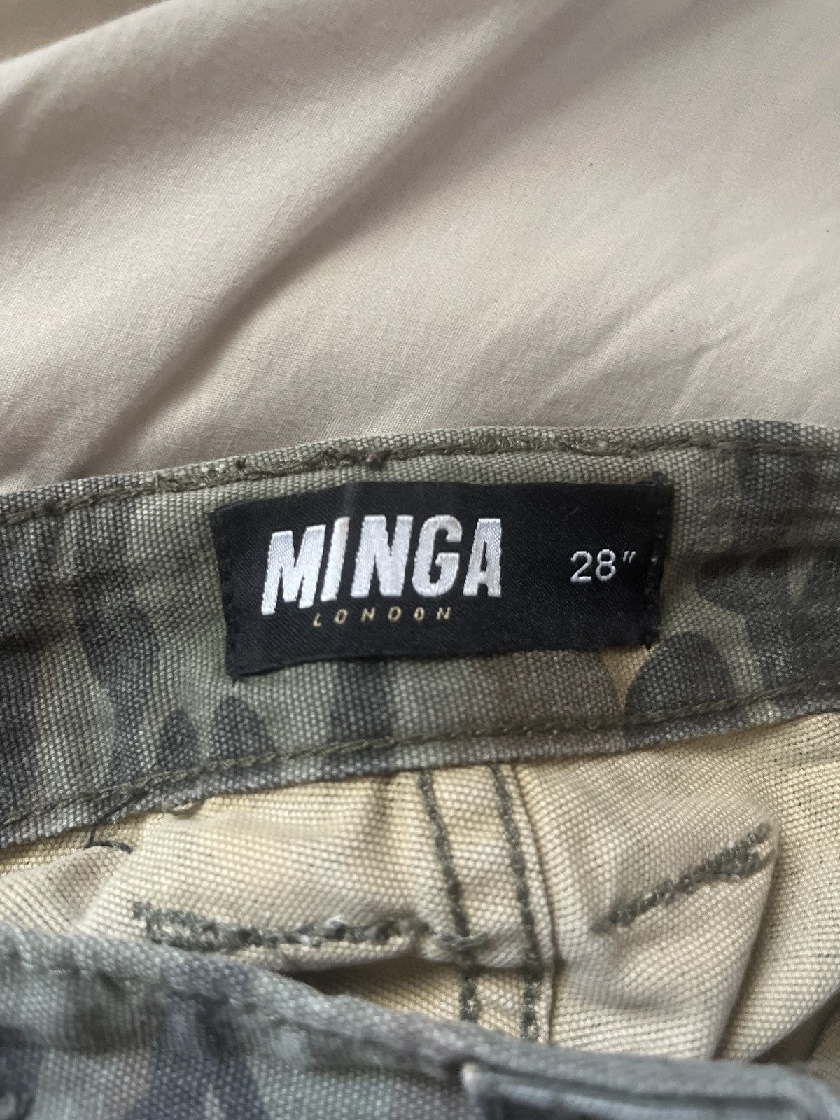 Minga London Trek Camo Wide Leg Cargo Pants | Grailed