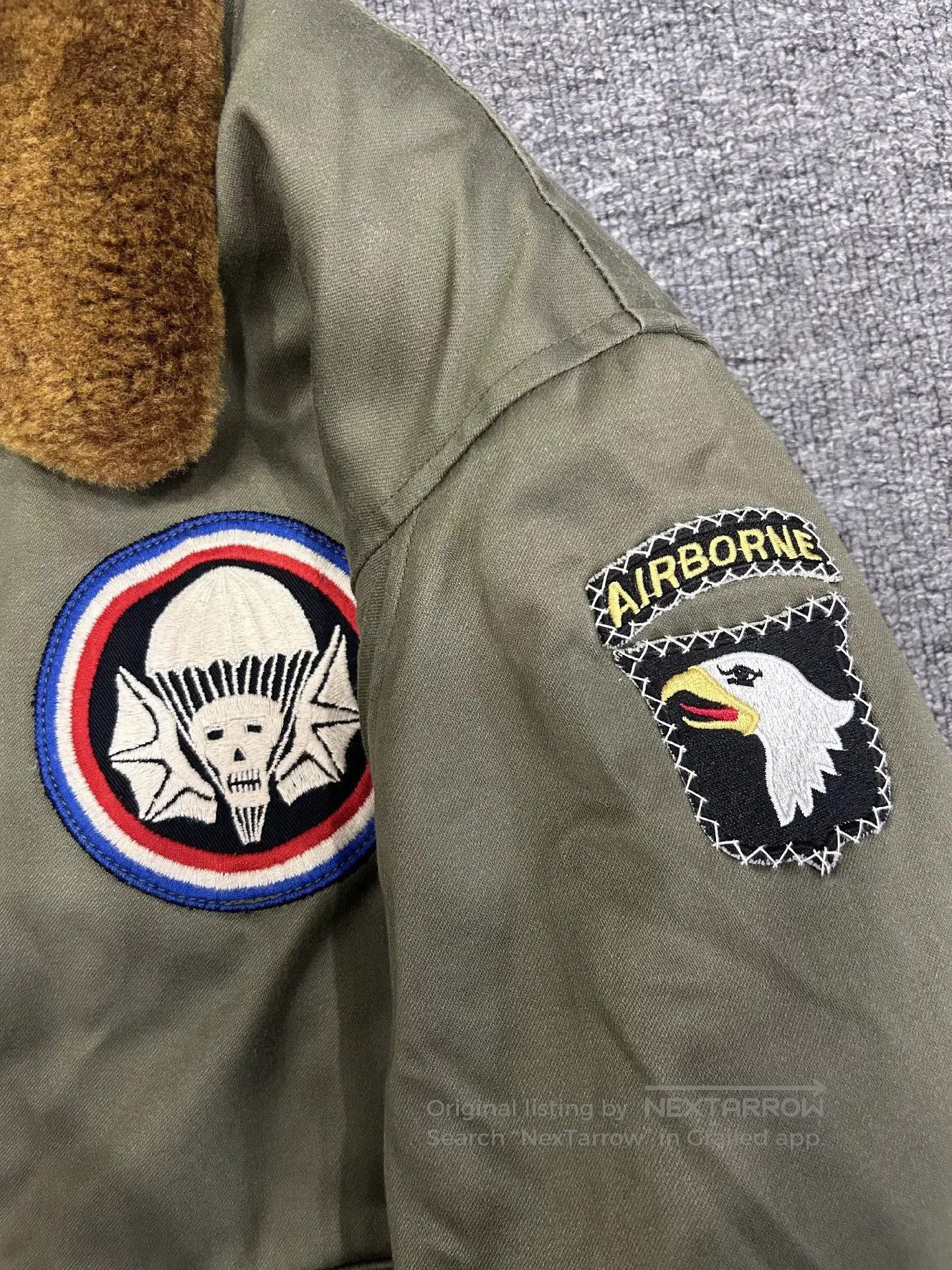 The Real McCoy's real McCoy B10 Flight Jacket in Olive Green. Size US L / EU 52-54 / 3 - 5 Thumbnail