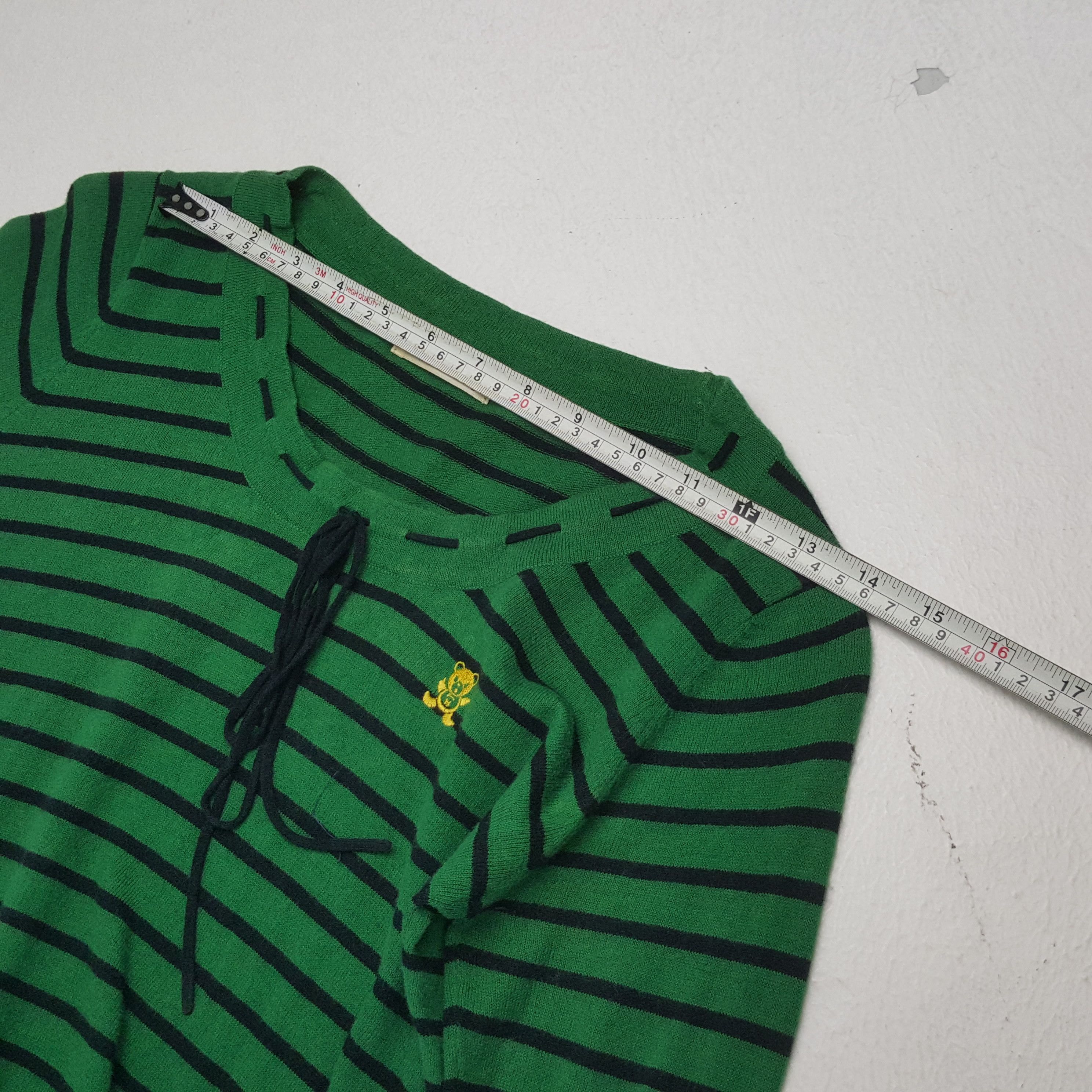Hysteric Glamour × Japanese Brand × Vintage HYSTERIC GLAMOUR Japanese Brand Stripe Design Tshirt Size XS / US 0-2 / IT 36-38 - 4 Thumbnail