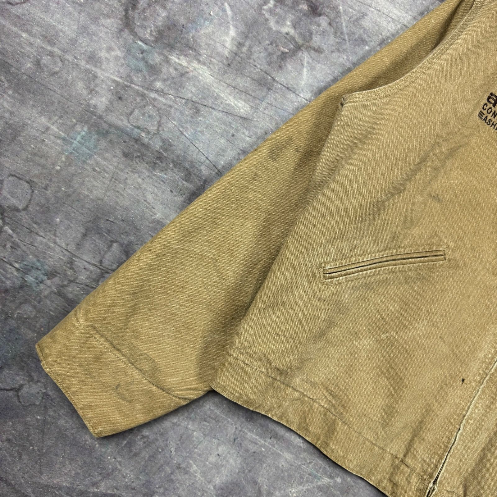 Carhartt × Vintage 90s Tan Carhartt Blanket Lined Detroit Jacket J97 CML L 0297 Size US L / EU 52-54 / 3 - 6 Thumbnail