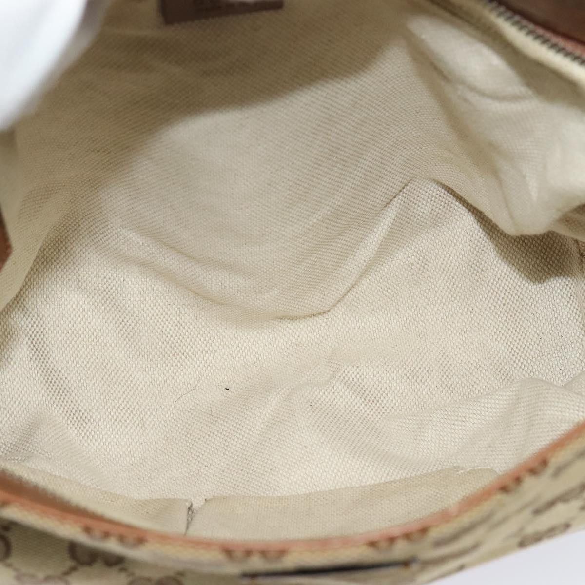 Gucci GUCCI GG Canvas Web Sherry Line Shoulder Bag Beige Red Green Size ONE SIZE - 16 Thumbnail