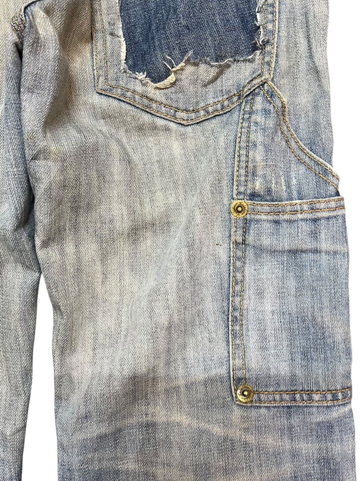 Japanese Brand Vintage Kalalion Mudwash Carpenter Buckle Belt Denim Size US 31 - 9 Thumbnail