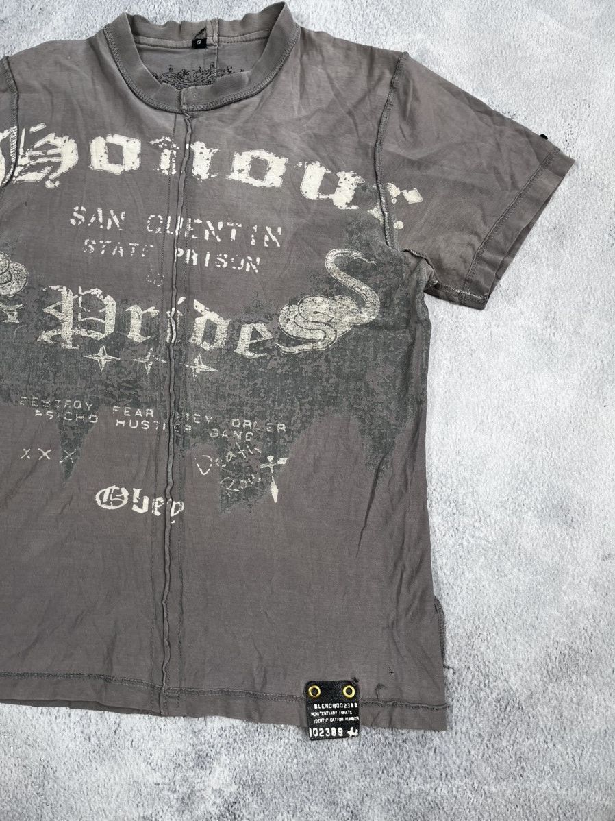 Japanese Brand × Vintage Vintage Y2K Japanese faded biglogo tee streetwear size S Size US S / EU 44-46 / 1 - 3 Thumbnail