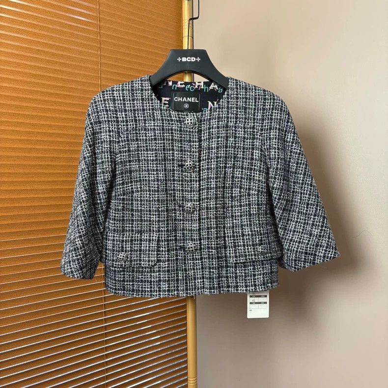 Chanel CHANEL Beach Series Tweed Jacket - dmc Size US M / EU 48-50 / 2 - 1 Thumbnail