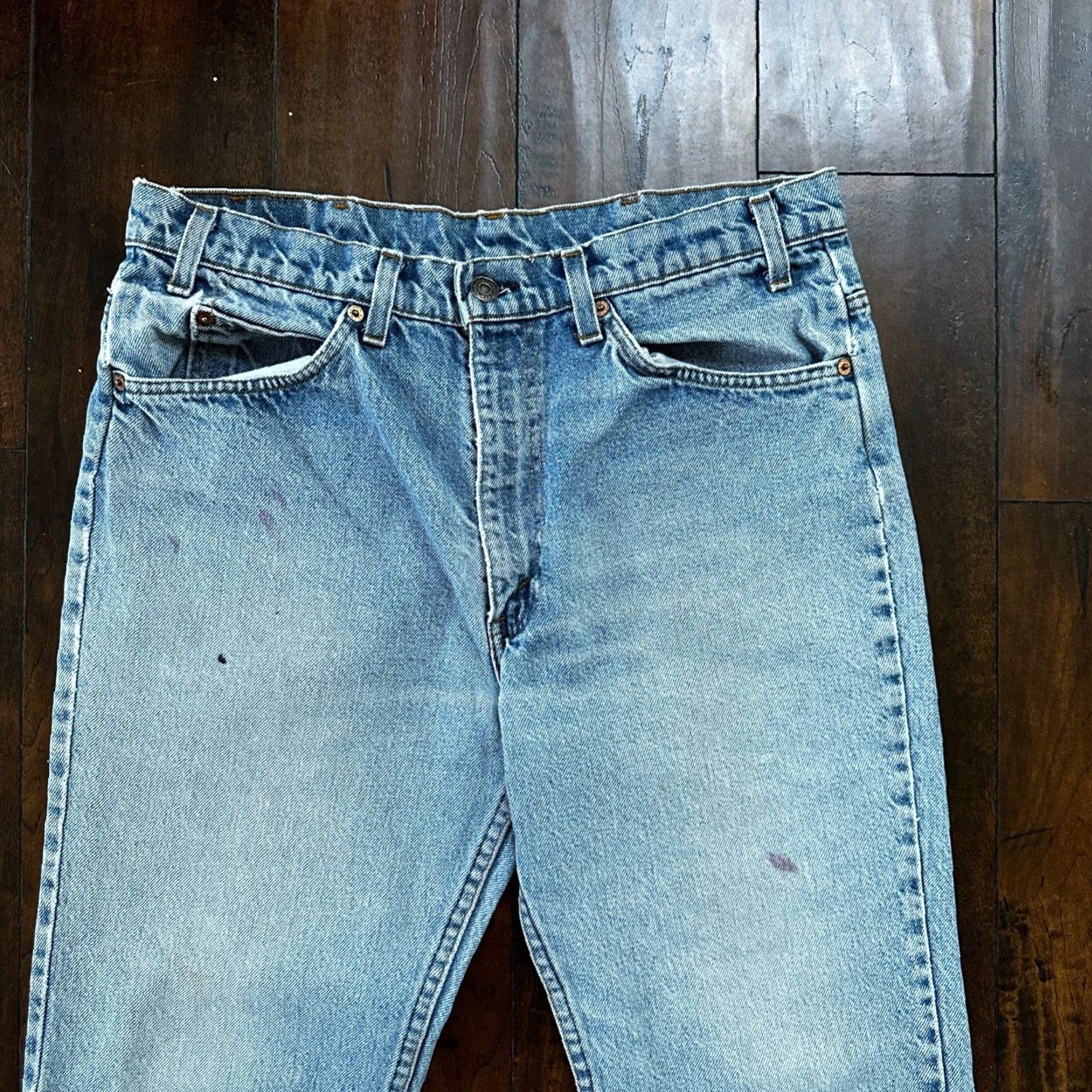 Levi's VINTAGE Levi's 517 Bootcut Blue Jeans 34x31 USA Mens Size US 34 / EU 50 - 2 Thumbnail