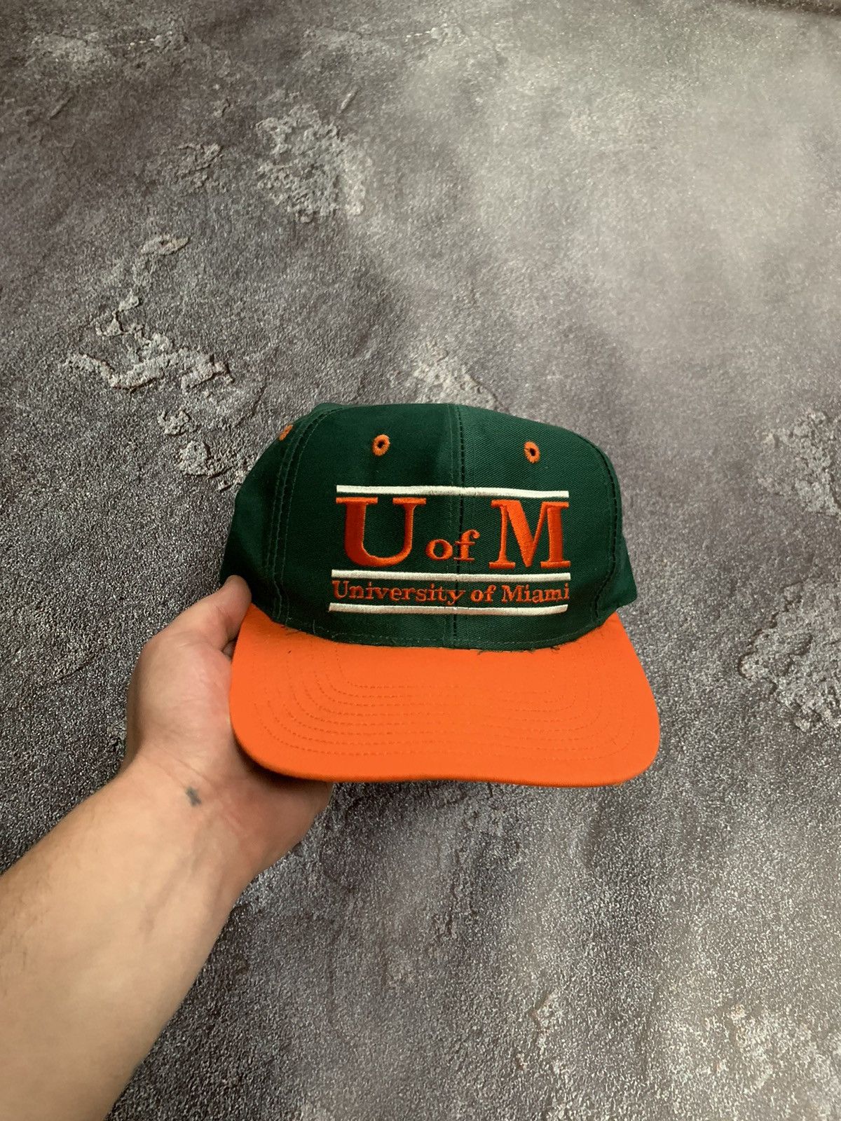 NFL VTG 90’s University of Miami Hurricanes Cotton The Game Cap Size ONE SIZE - 1 Thumbnail