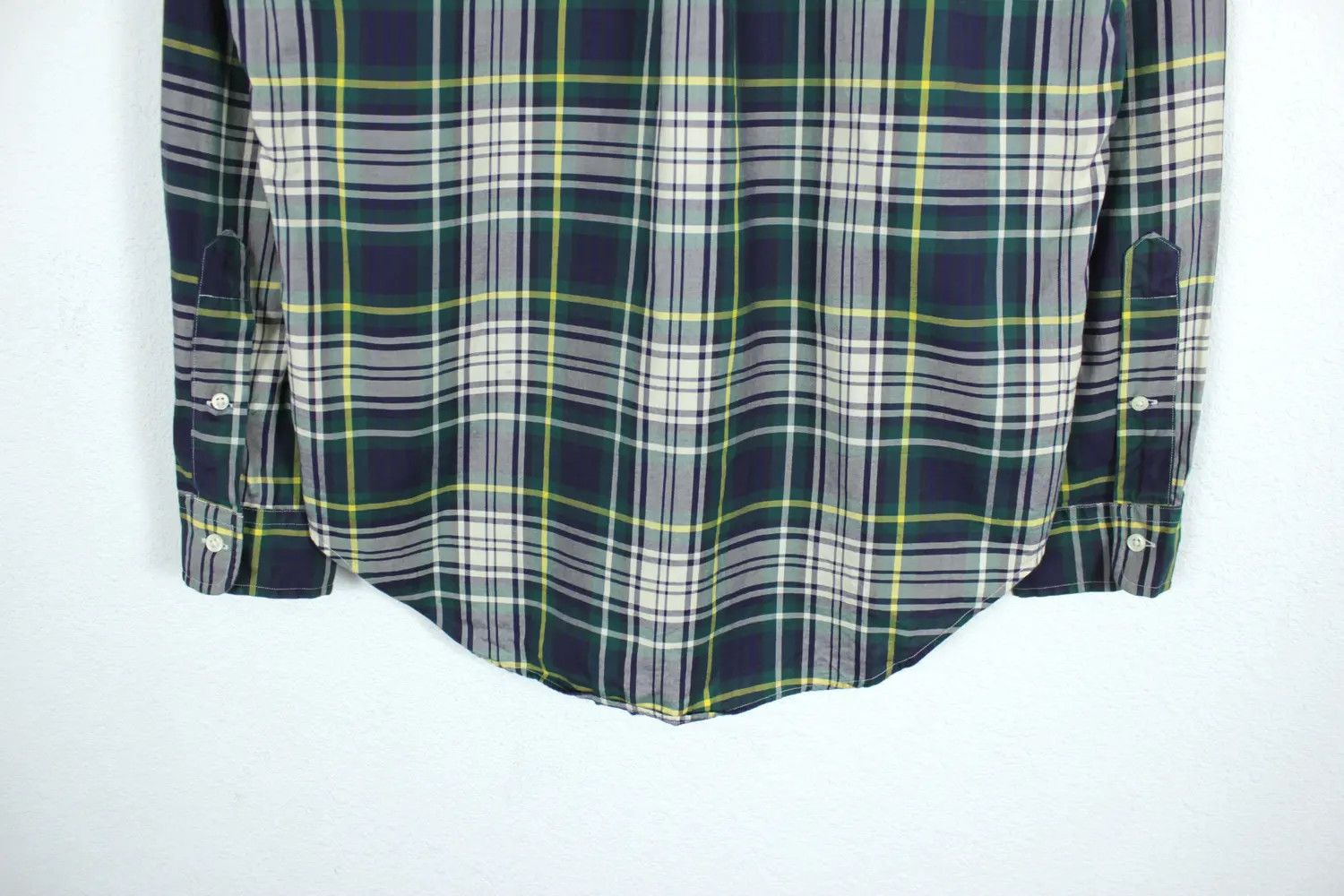 Polo Ralph Lauren Polo Ralph Lauren Pony Logo Green Tartan Check Oxford Shirt Size US L / EU 52-54 / 3 - 3 Thumbnail