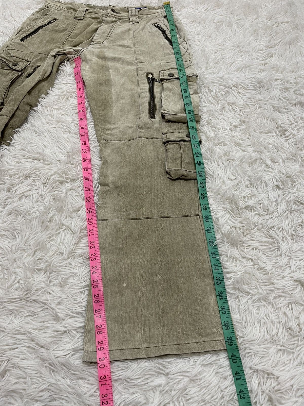 Japanese Brand × semanticdesign Distressed Semantic Design Bleached Flared Leg Pants Size US 32 / EU 48 - 18 Thumbnail