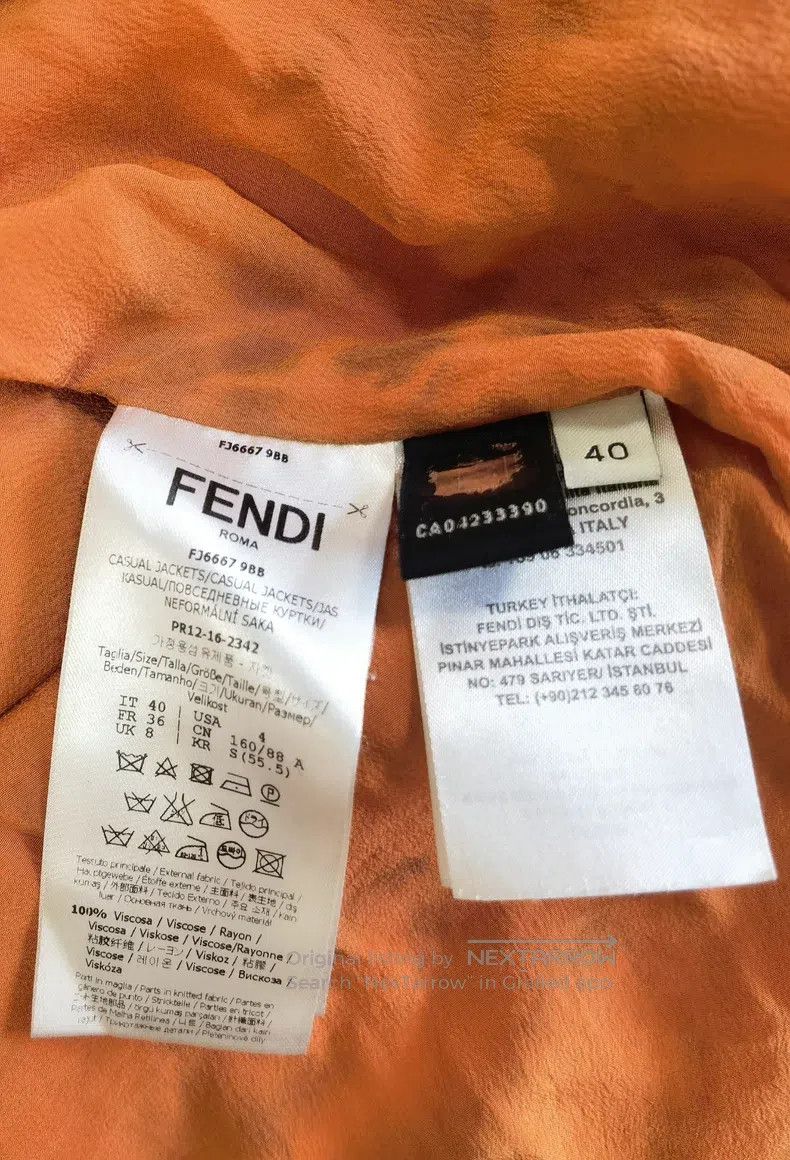 Fendi Fendi Silk Jacket Size XS / US 0-2 / IT 36-38 - 5 Thumbnail
