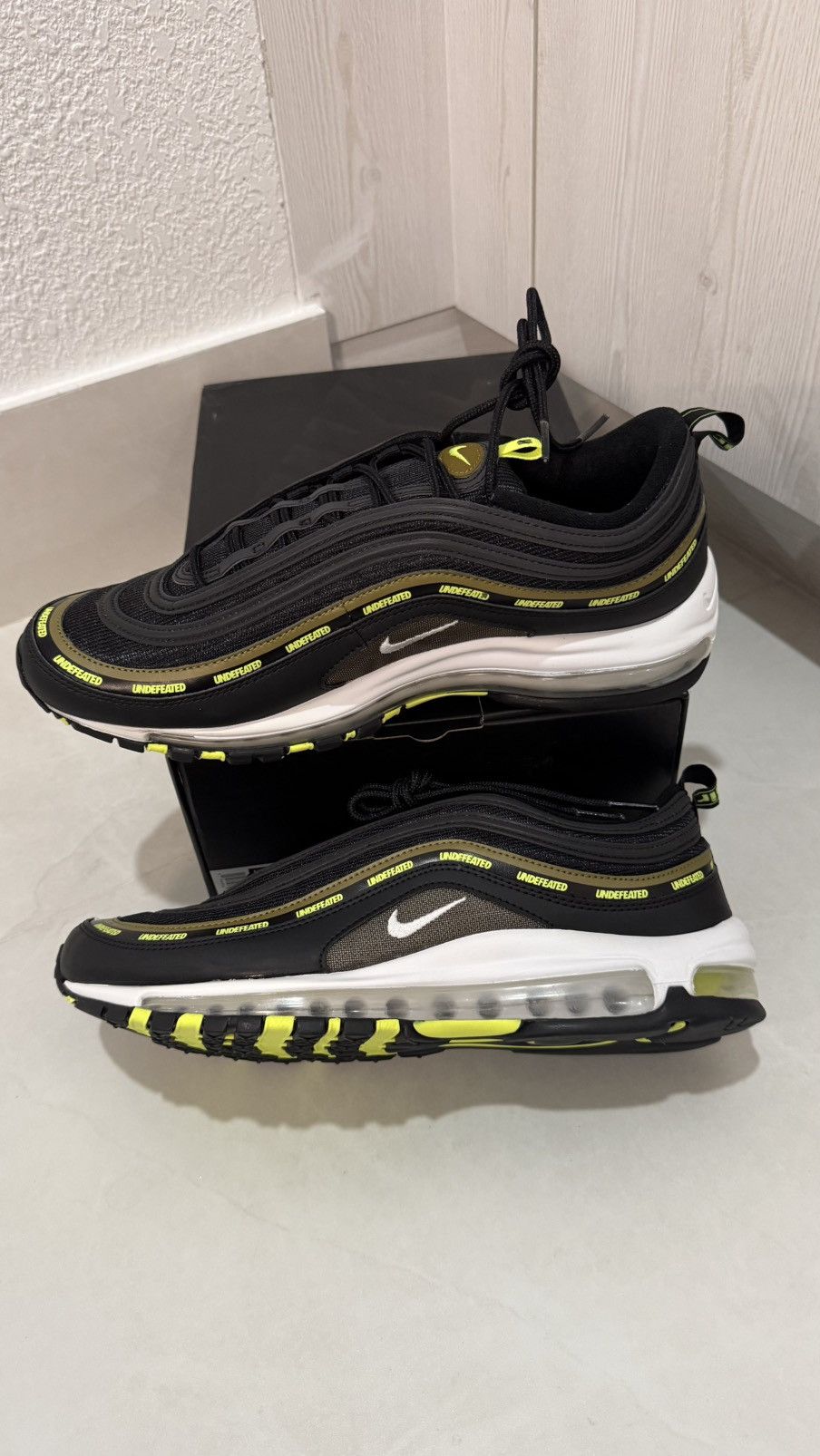 Nike × Undefeated Nike Air Max 97 x Undefeated Shoes Black/Volt Size 11 New Size US 11 / EU 44 - 10 Thumbnail