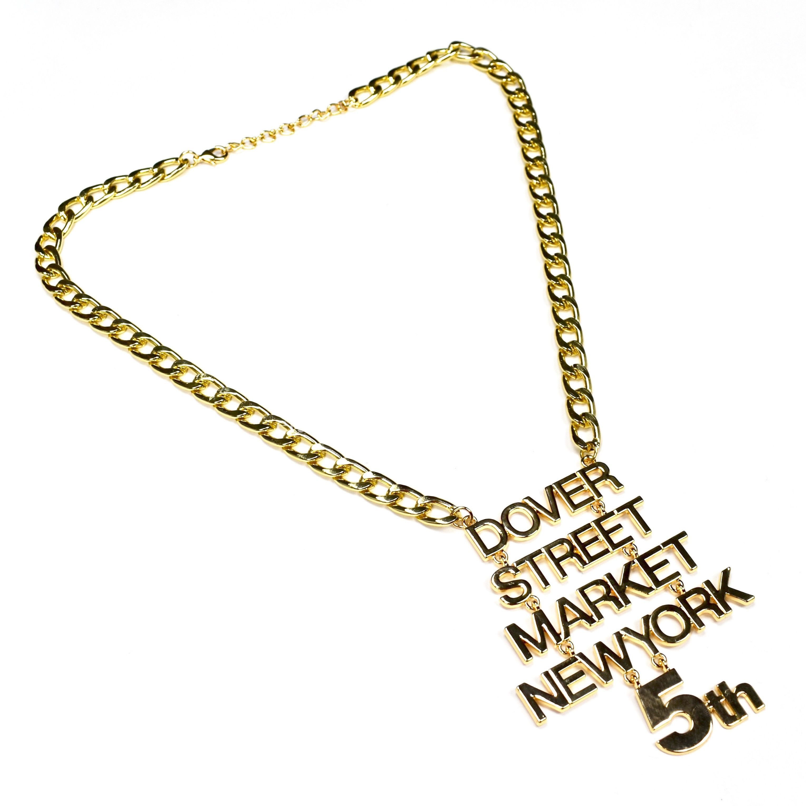 Comme des Garcons × Dover Street Market DSM 5th Anniversary Gold Chain Necklace DS Size ONE SIZE - 1 Preview