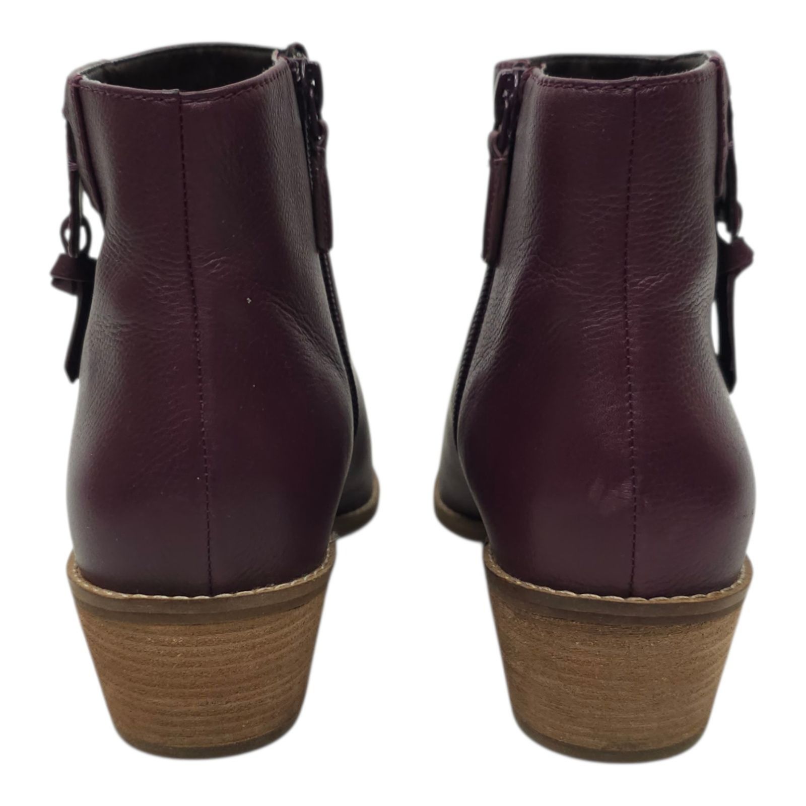 Cole Haan Cole Haan Joanna Bootie Size 8 Wine Leather Burgundy Size US 8 / IT 38 - 4 Thumbnail