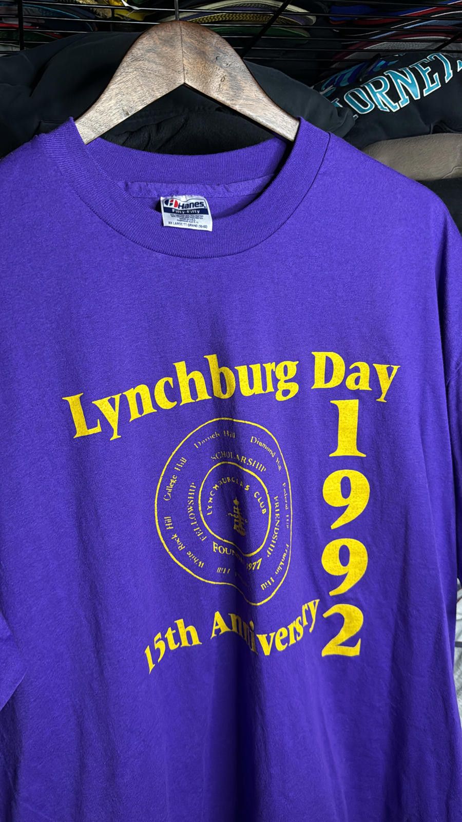 Hanes Vintage Lynchburg Day 1992 T-Shirt - 15th Anniversary Size US XXL / EU 58 / 5 - 2 Thumbnail