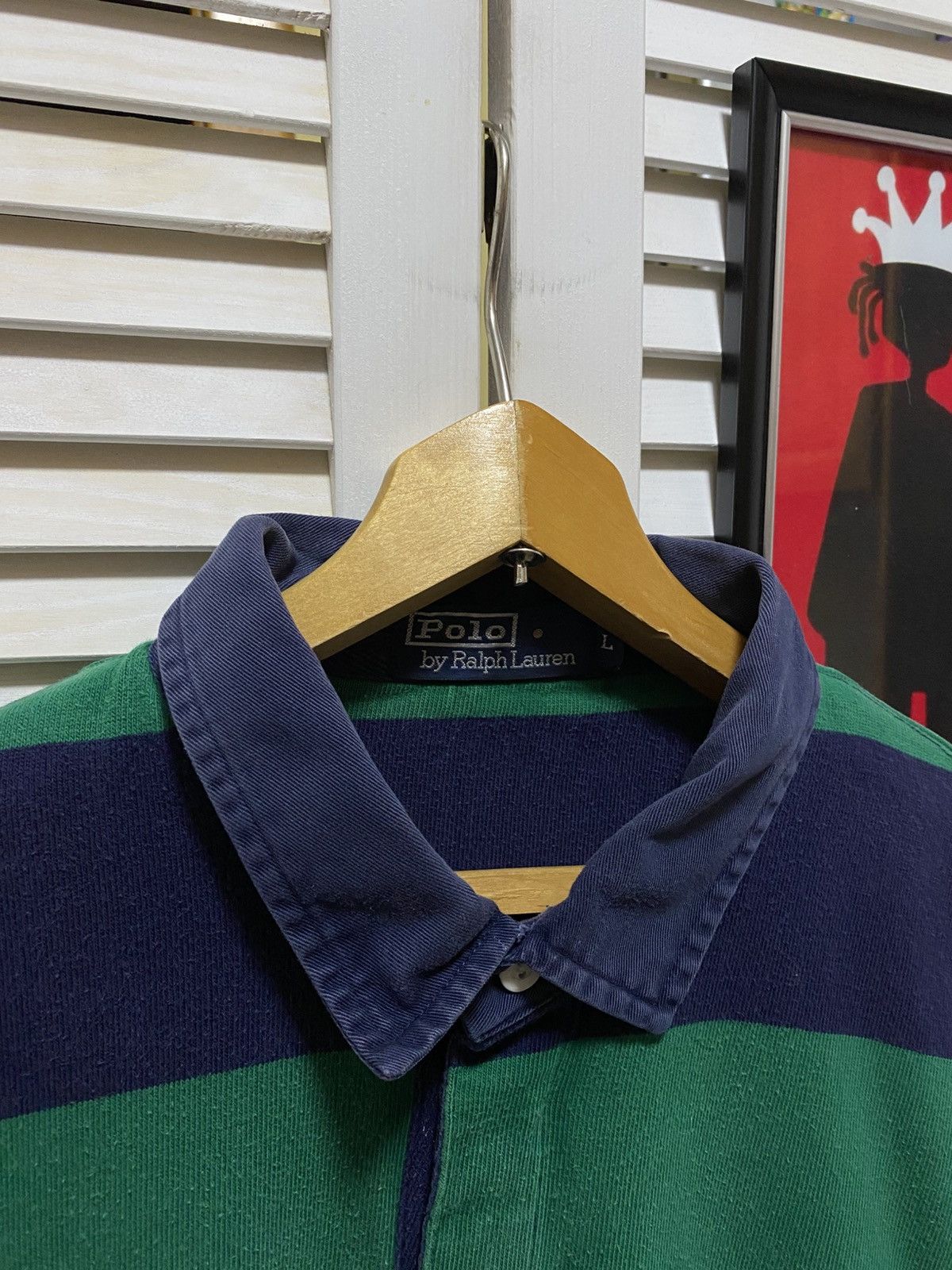 Polo Ralph Lauren Vintage Polo Ralph Lauren Rugby Long Sleeve Striped Pony OG Size US XL / EU 56 / 4 - 5 Thumbnail