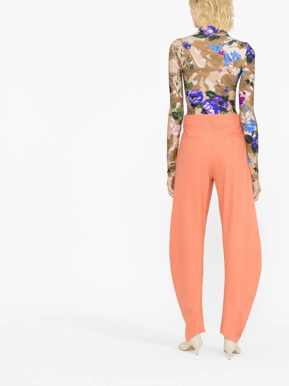 Off-White o1y1225 Casual Pant in Salmon Pink Size 27" / US 4 / IT 40 - 3 Thumbnail