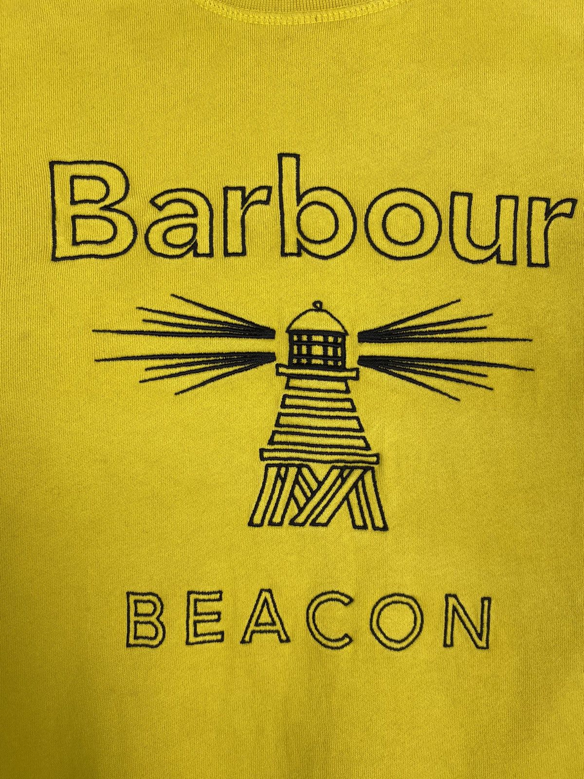 Barbour Barbour Beacon Big Logo Yellow Sweatshirt Size M Size US M / EU 48-50 / 2 - 6 Thumbnail