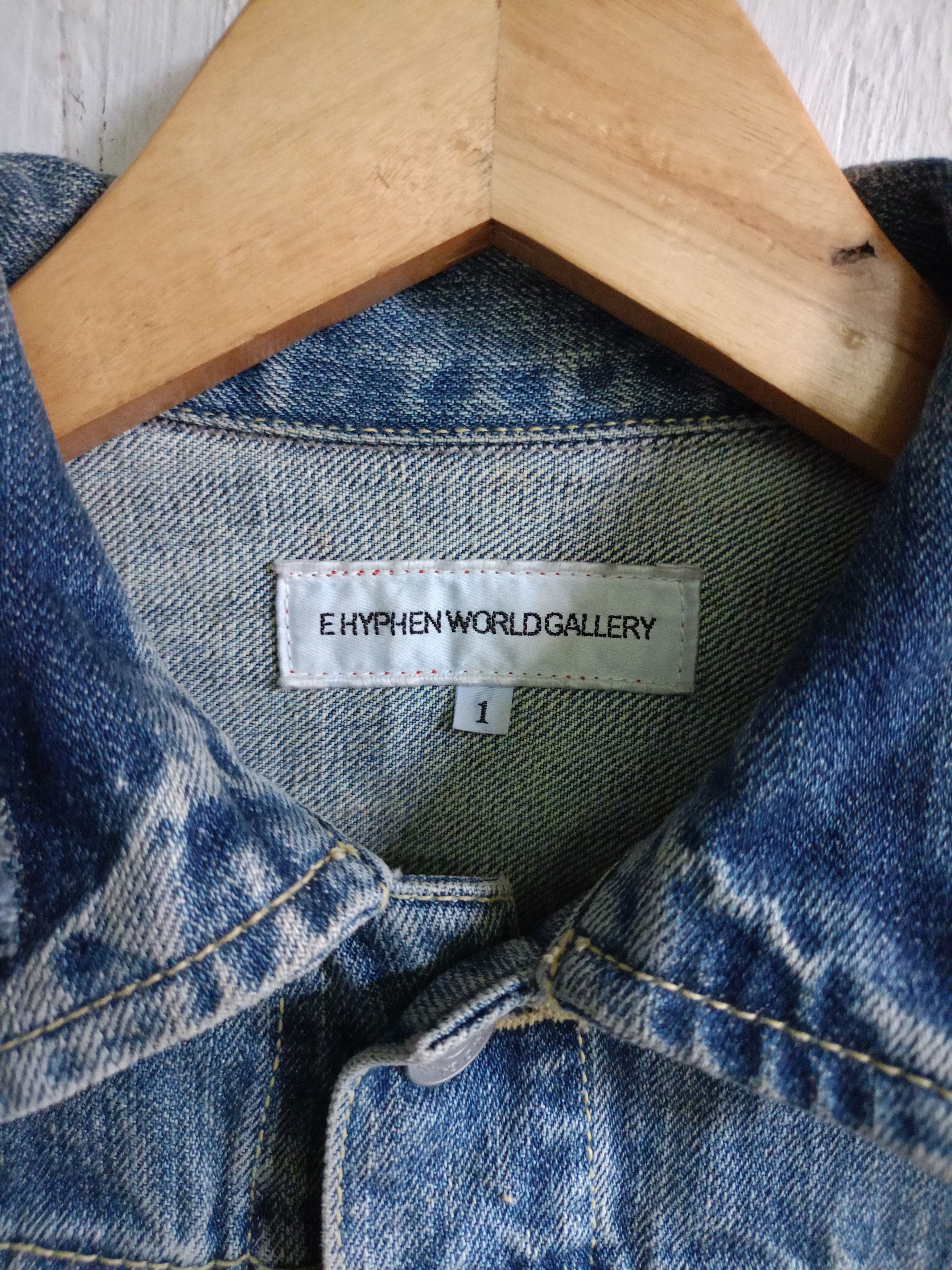 Japanese Brand E Hyphen World Gallery Distressed Denim Jacket Size US S / EU 44-46 / 1 - 6 Thumbnail