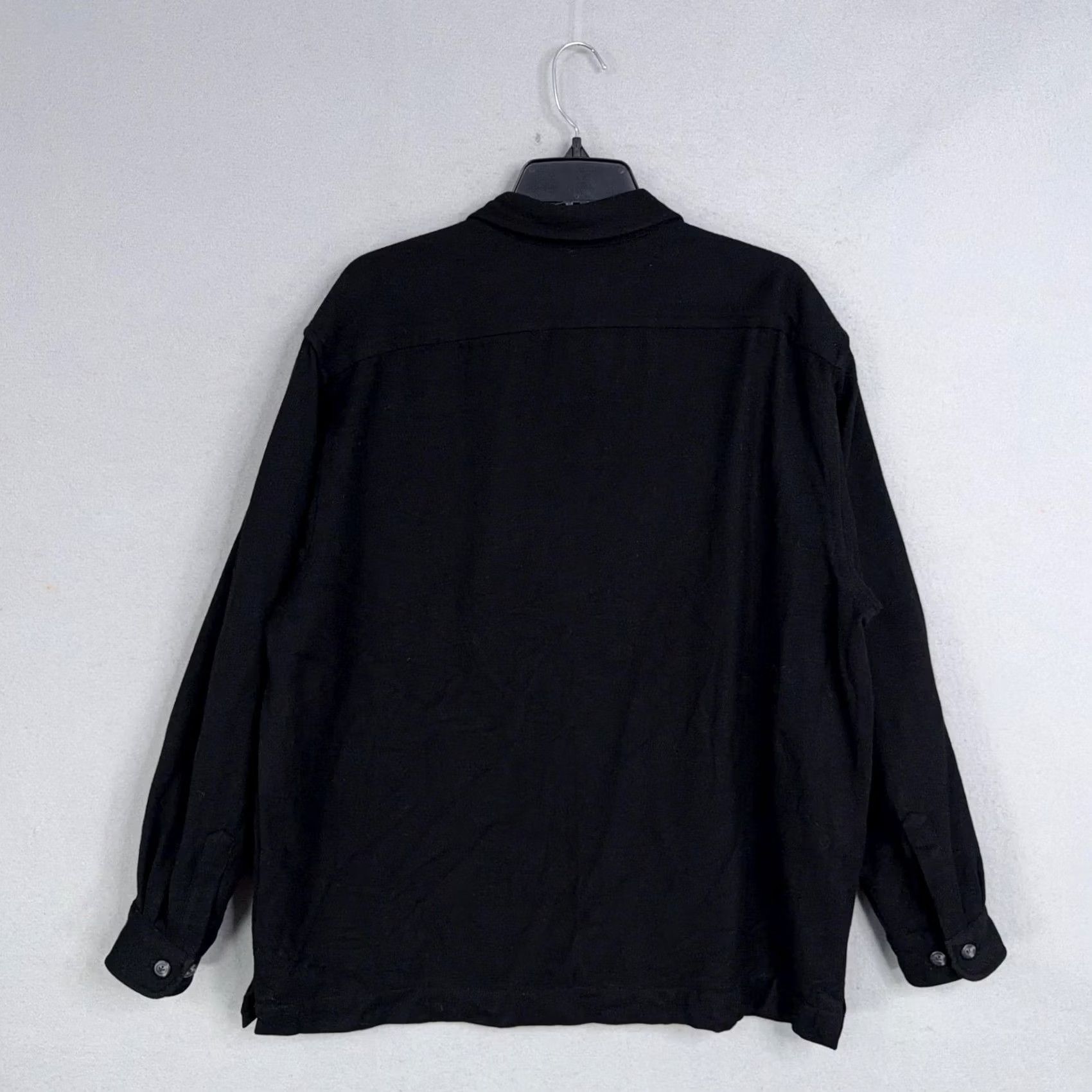 Eddie Bauer VINTAGE Eddie Bauer Shirt Mens Large Black Shacket Hunting Outdoor Workwear 90s Mens Size US L / EU 52-54 / 3 - 4 Thumbnail