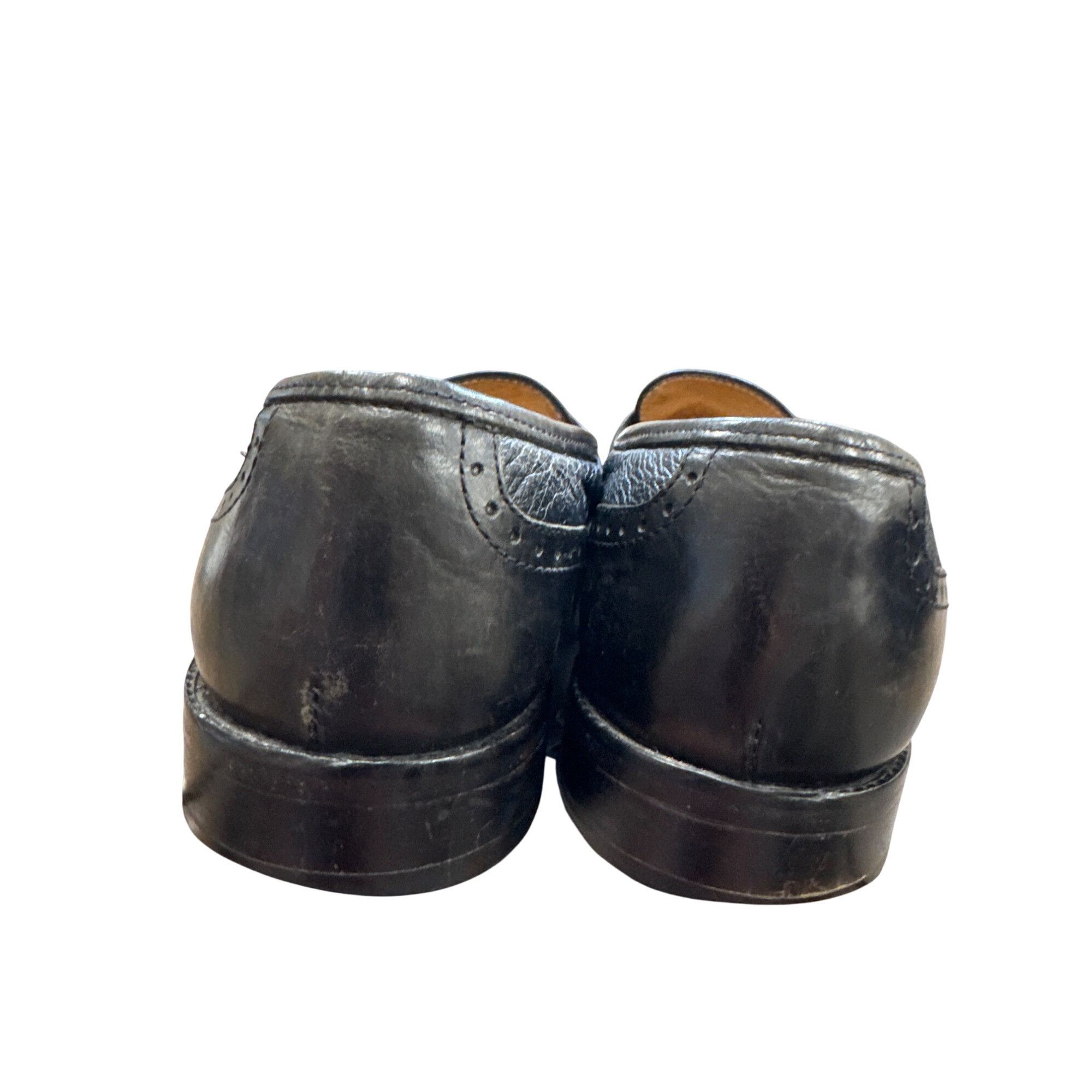Other Vito Rufolo Italian Mens Black Leather Tassel Slip-On Loafer Size US 8.5 / EU 41-42 - 7 Thumbnail