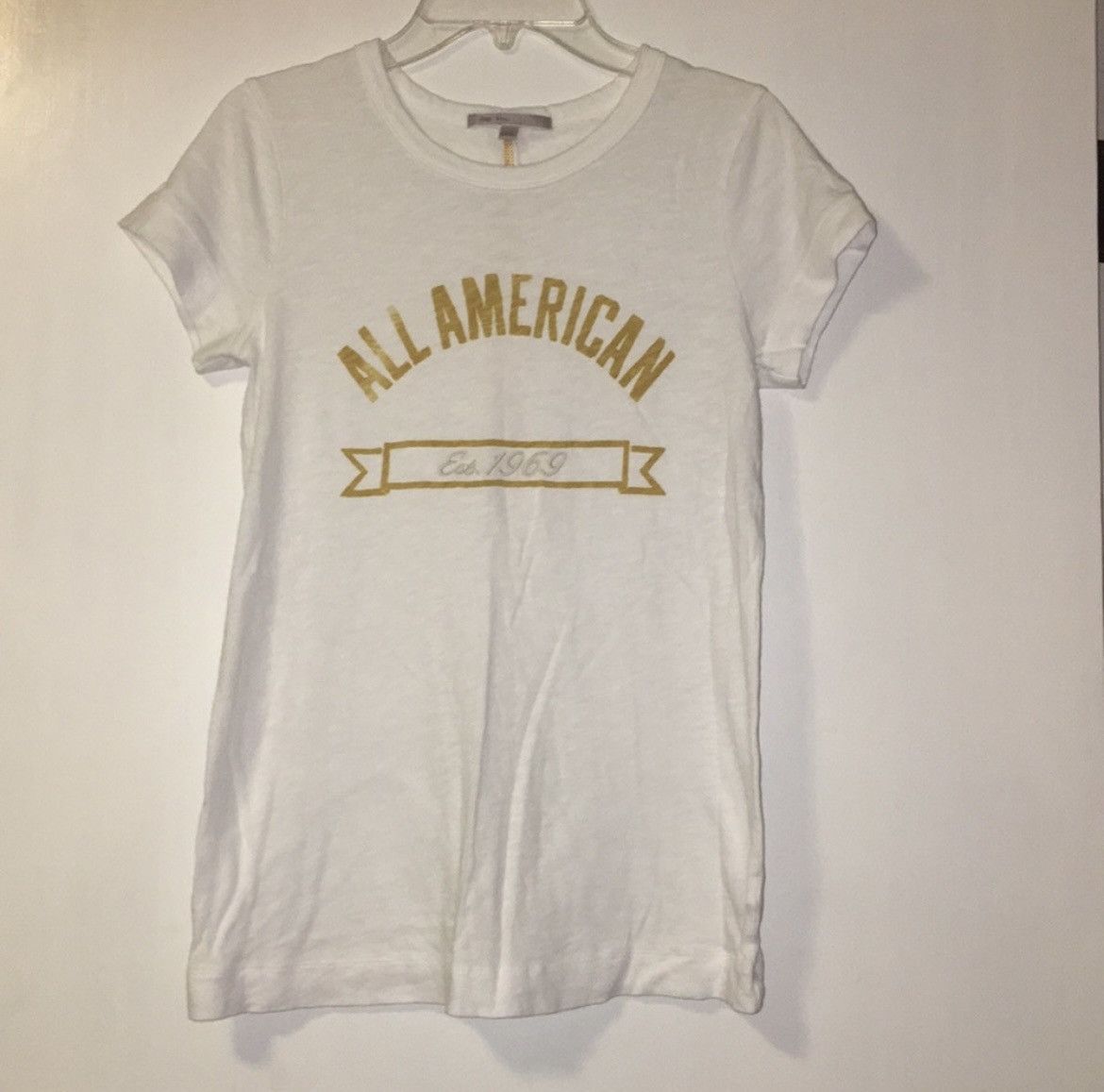 Gap GAP White Graphic Tee Size S / US 4 / IT 40 - 1 Preview
