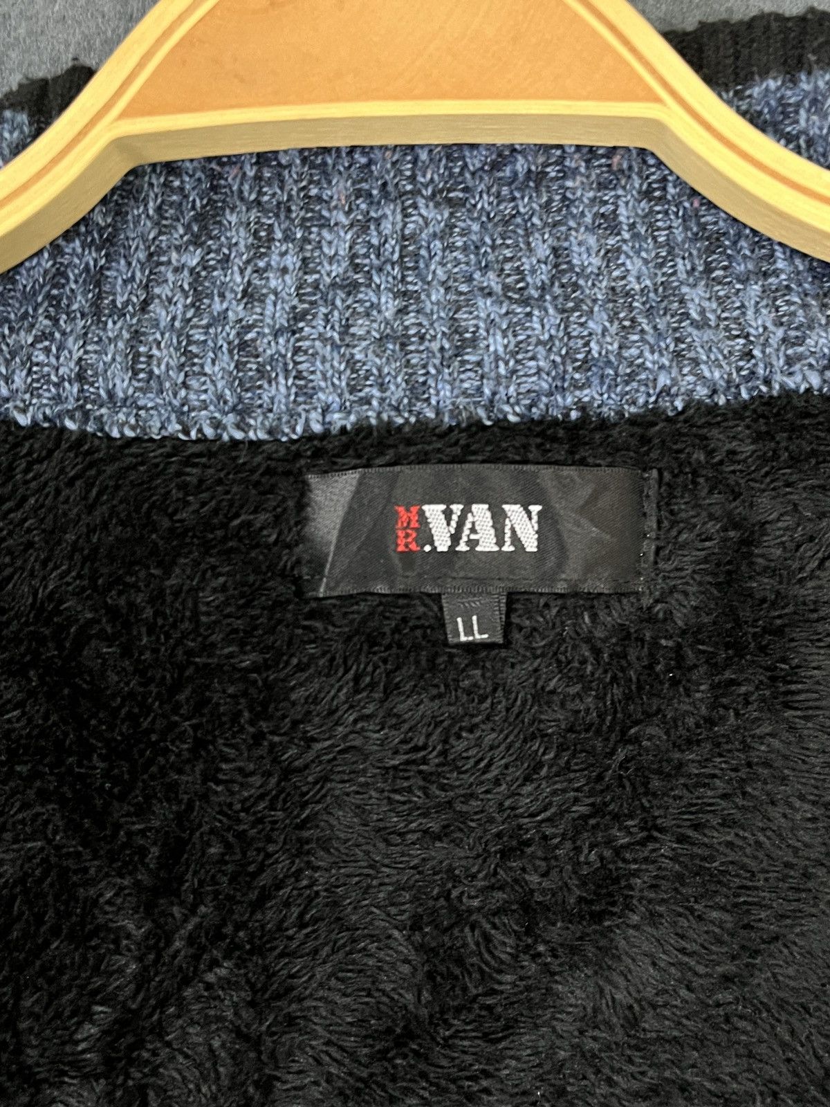 Homespun Knitwear × Japanese Brand × Van Mr Van Knitted Jacket Size US L / EU 52-54 / 3 - 8 Thumbnail