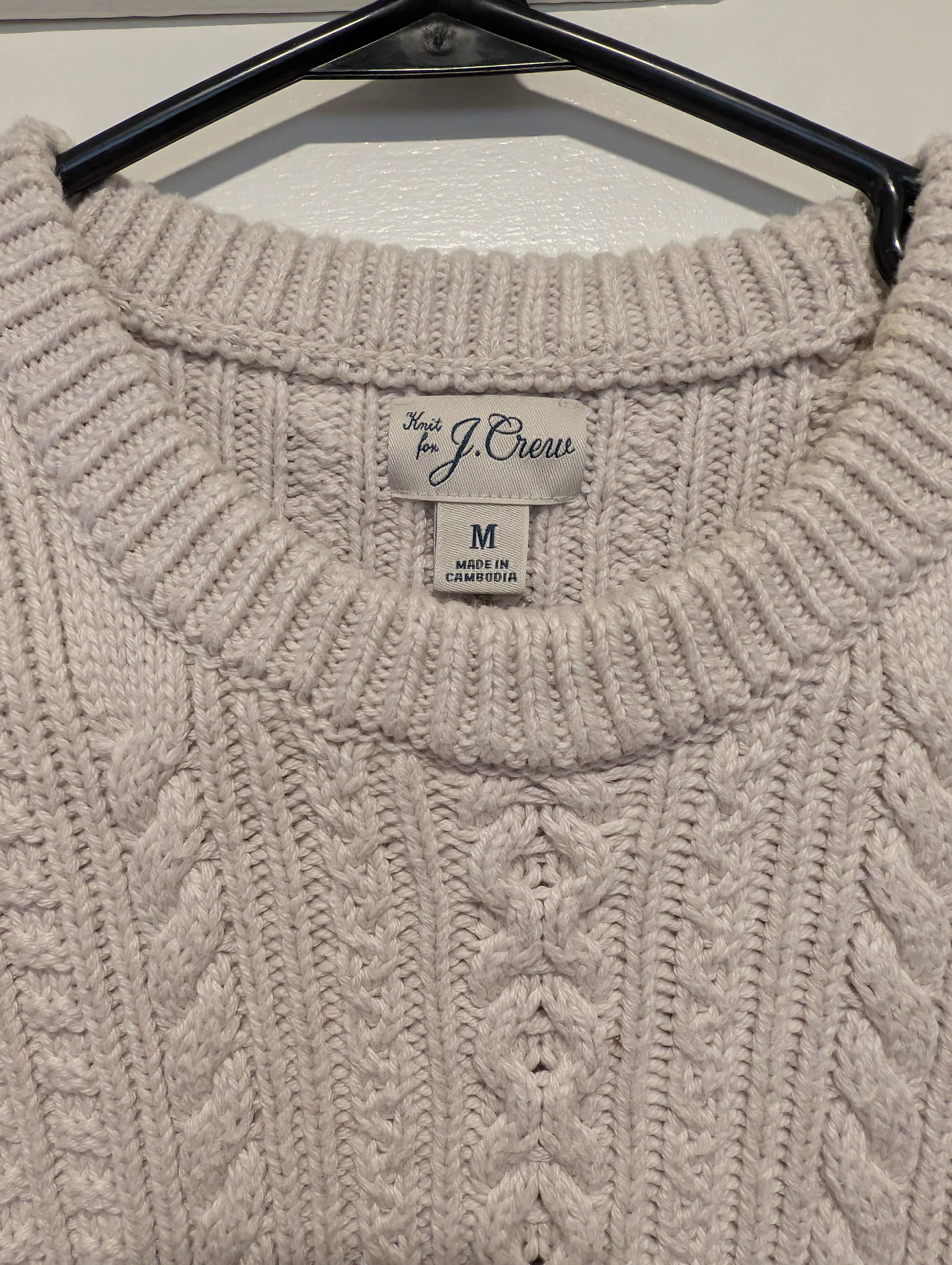 J.Crew Cable Knit Sweater Size US M / EU 48-50 / 2 - 1 Thumbnail