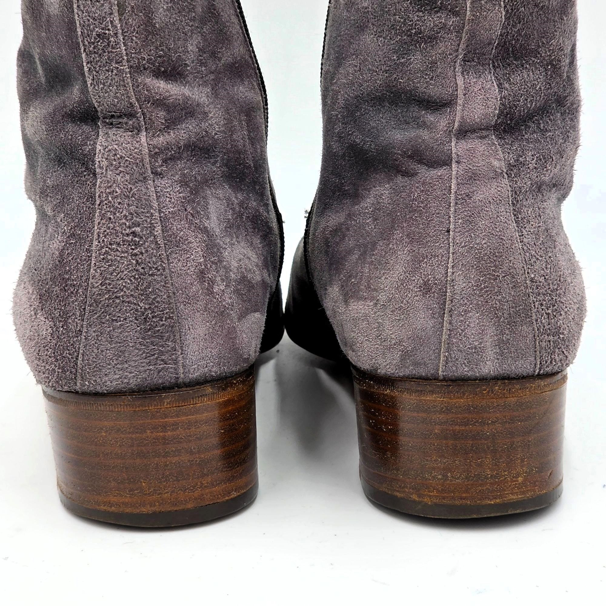 Mauri Vintage Mauri Exotic Ostrich and Suede Gray Dress Shoes Mens Size US 8.5 / EU 41-42 - 12 Thumbnail