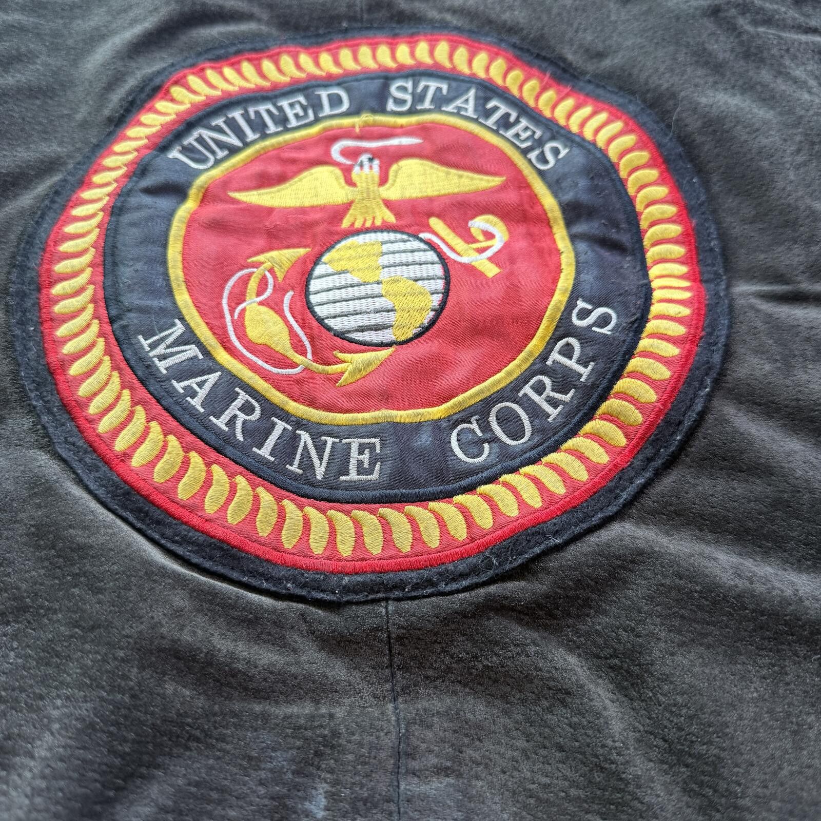 Leather Vintage 90s USMC Marines Leather Bomber Jacket Military 3XL Size US XXL / EU 58 / 5 - 7 Thumbnail