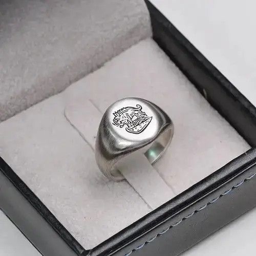 Wahts Punk Style Plane Carved Animal Wild Boar Pattern Open Ring Size ONE SIZE - 3 Thumbnail