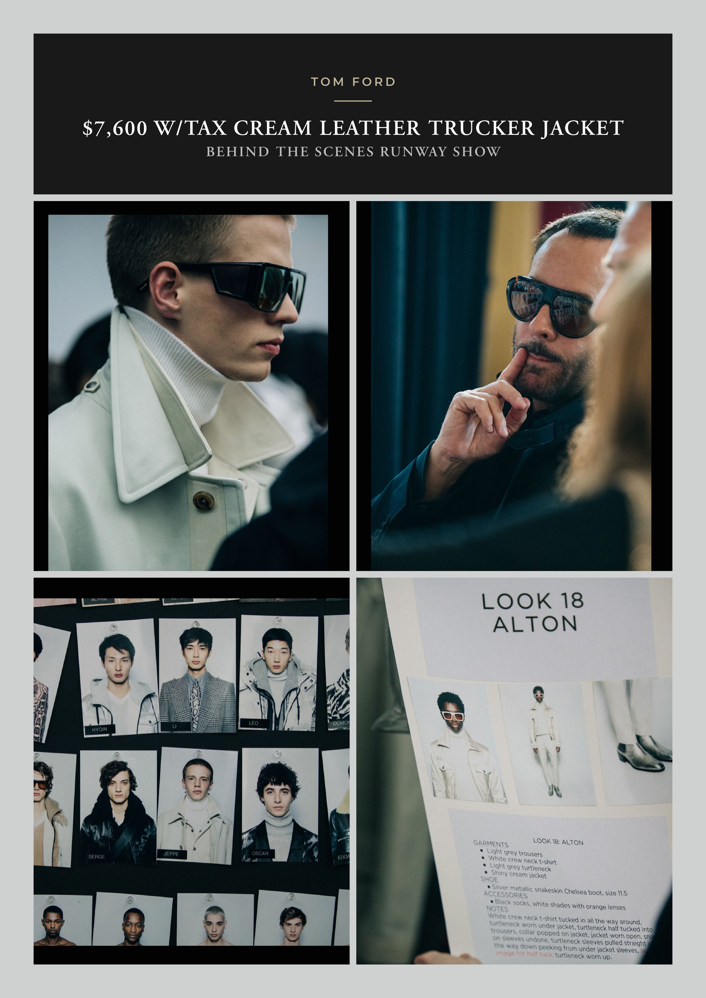 Tom Ford This Is the One, Actual Runway Piece! Ultra Rare $7,600 Size US M / EU 48-50 / 2 - 5 Thumbnail
