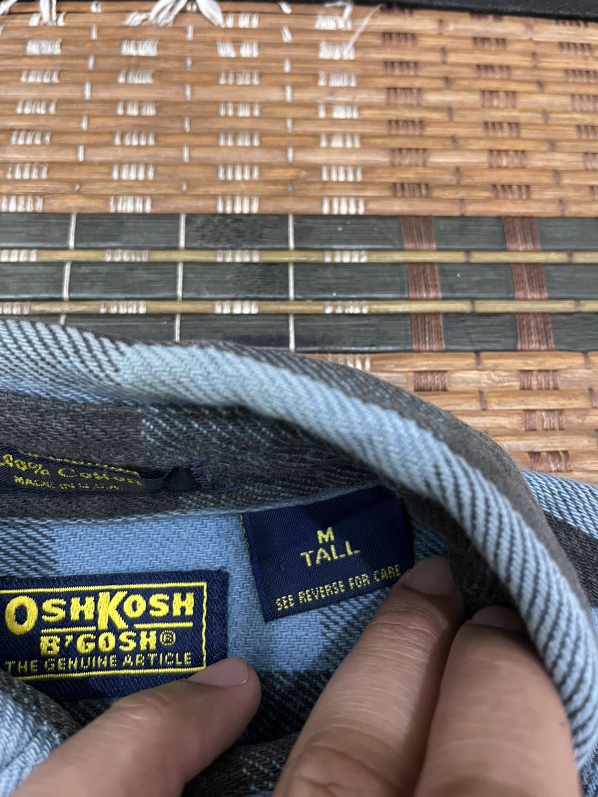 Oshkosh Vintage OshKosh B Gosh Checkered Flannel Size US M / EU 48-50 / 2 - 8 Thumbnail
