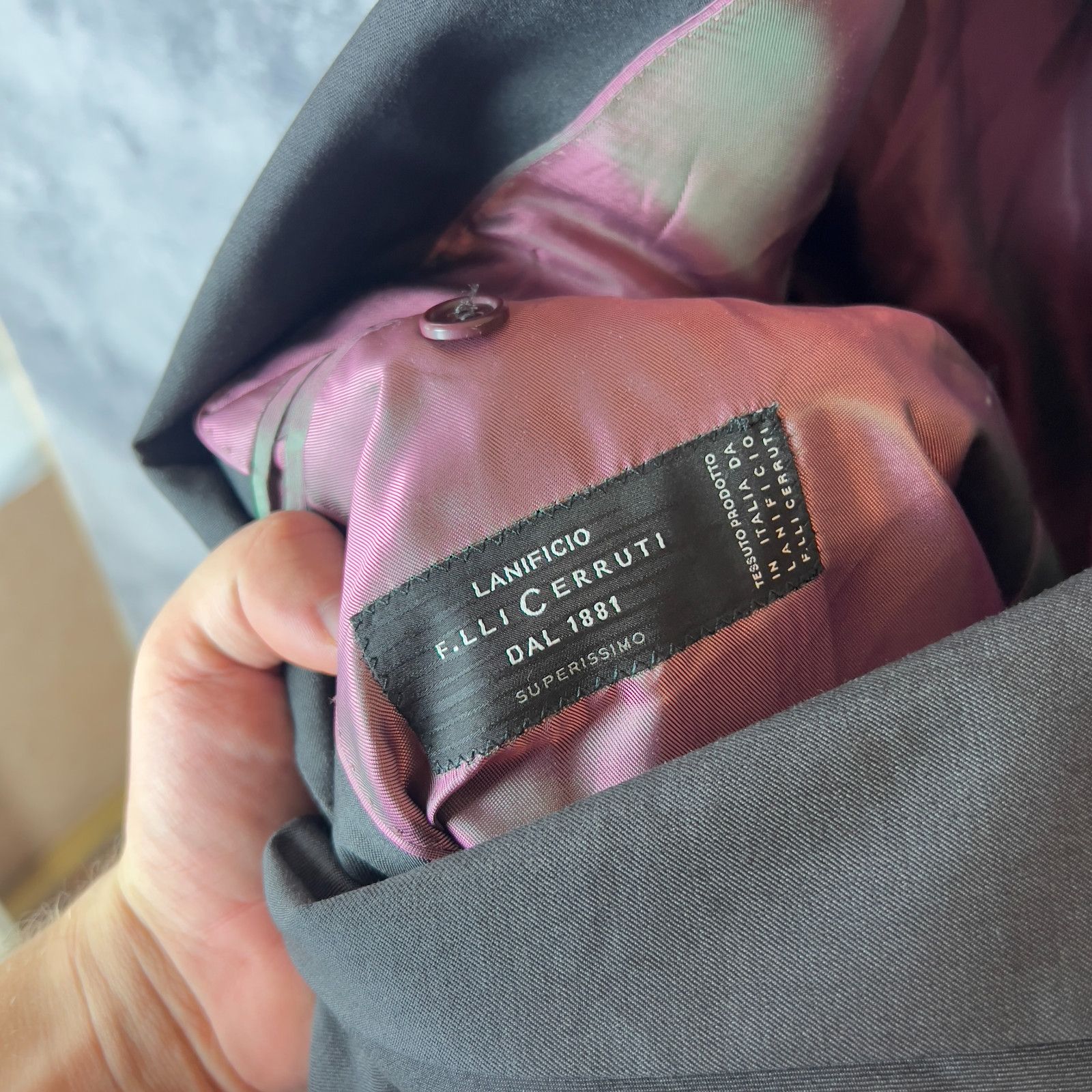 Balmain Balmain Blazer Men's Size 60 Gray Long Sleeve` Size 54L - 6 Thumbnail