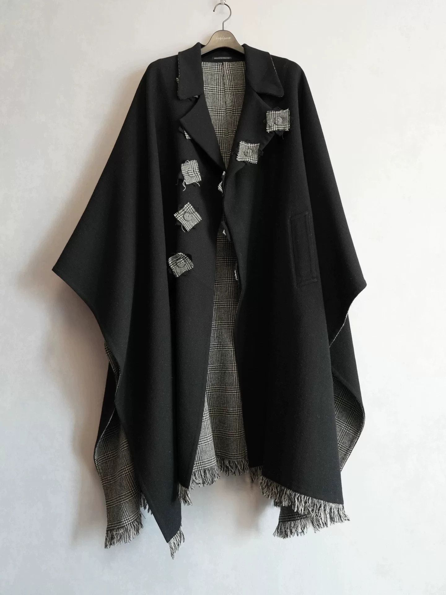 Yohji Yamamoto Yohji Yamamoto Plaid Cape Coat 21AW Size S / US 4 / IT 40 - 1 Thumbnail