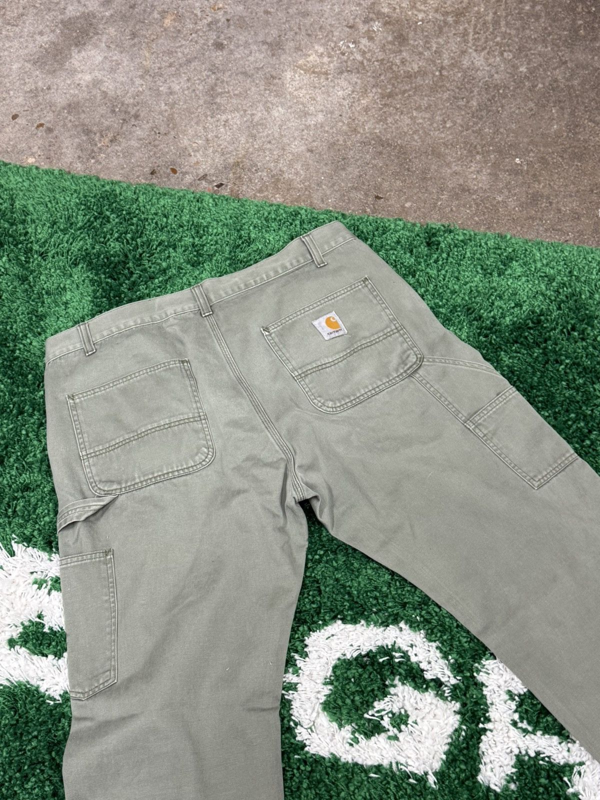 Carhartt Wip Carhartt W.I.P WIP Released Hem Green Painter Pants 36 Size US 36 / EU 52 - 2 Thumbnail
