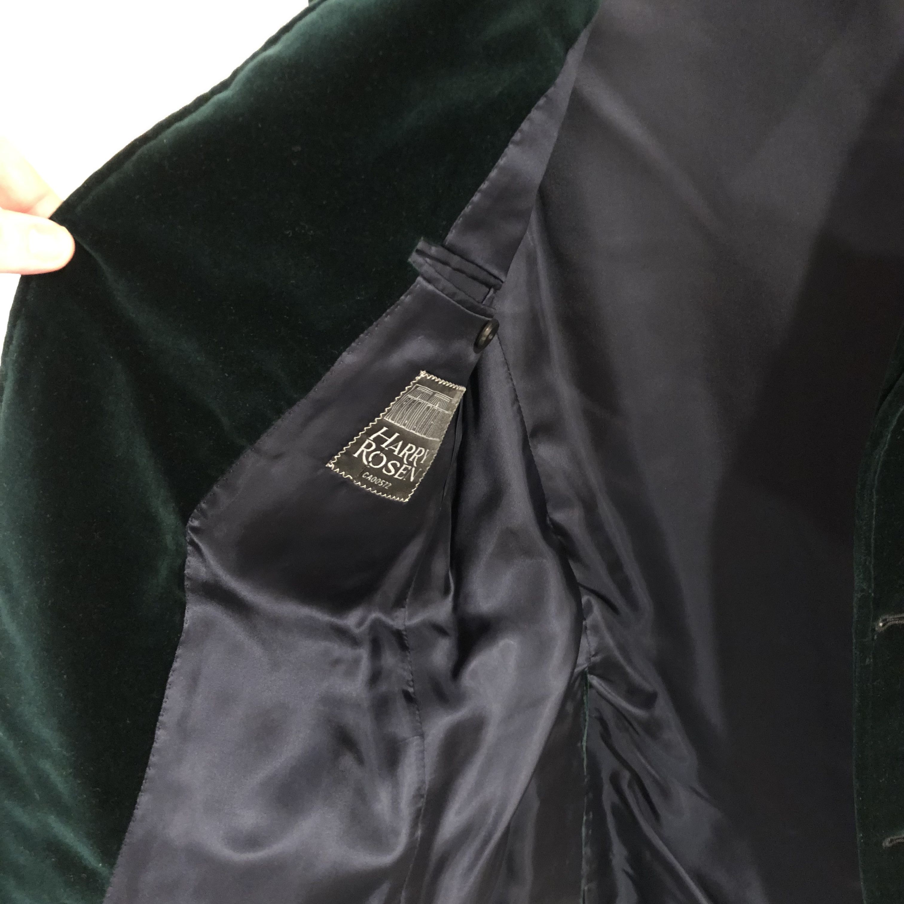 J.P. Tilford Samuelsohn Green Velvet Blazer Size 42L - 5 Thumbnail