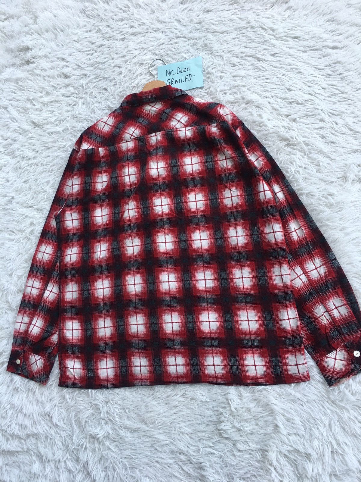 Number (N)ine Rare Number Nine Checkered Flannel Shirt Size US L / EU 52-54 / 3 - 23 Thumbnail