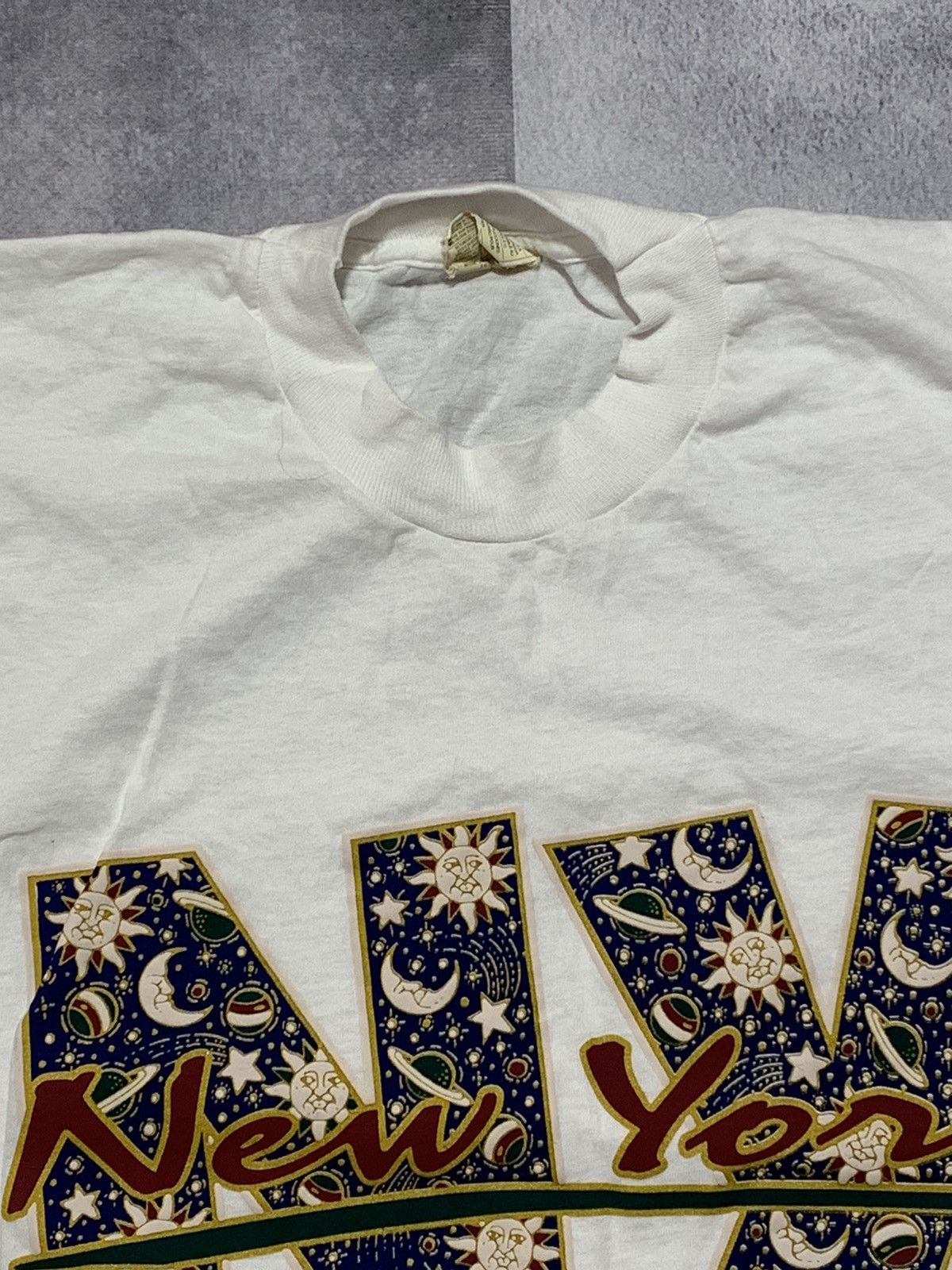 Vintage Vintage 90s NewYork 1995 tee big logo one stitch size L Size US L / EU 52-54 / 3 - 5 Thumbnail